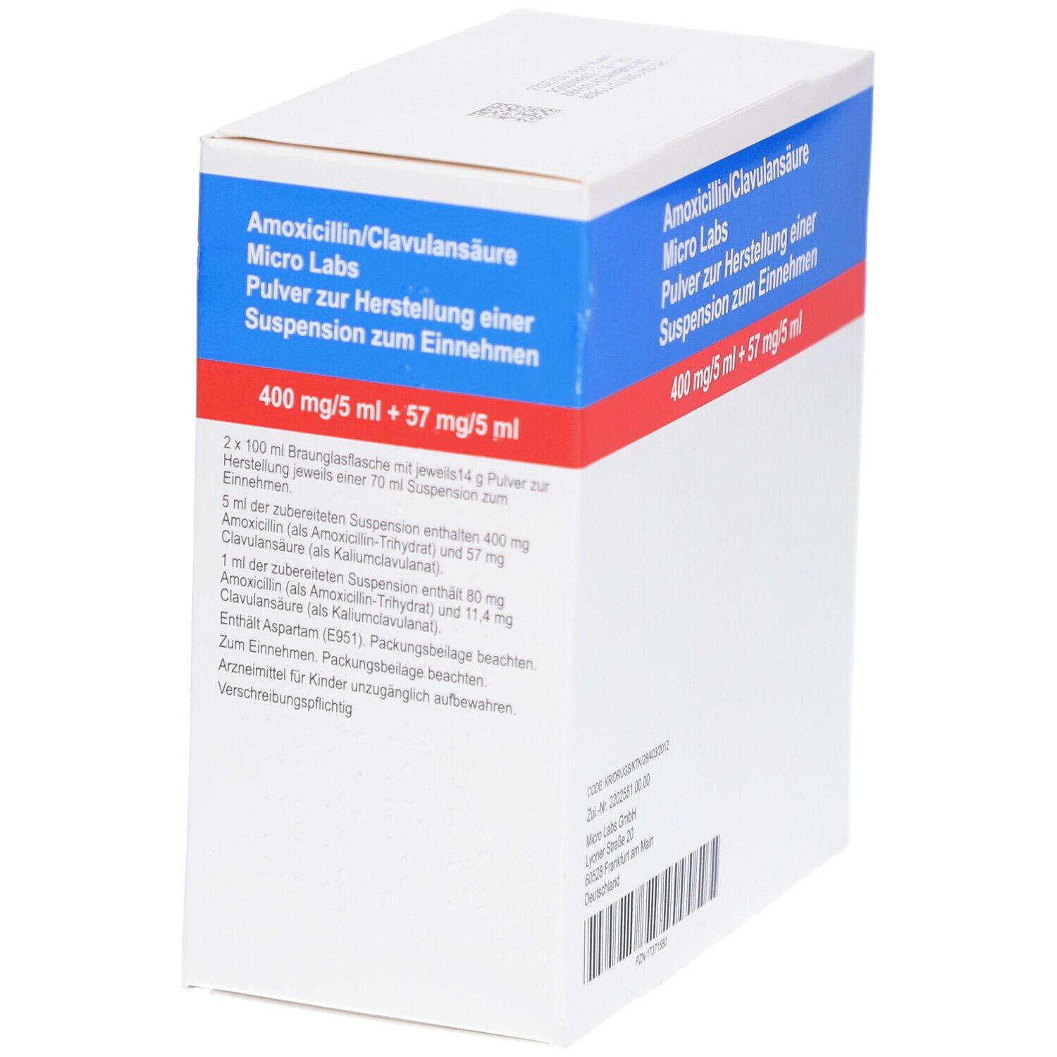 AMOXICILLIN/Clavulansäure Micro La.400/57mg/5ml