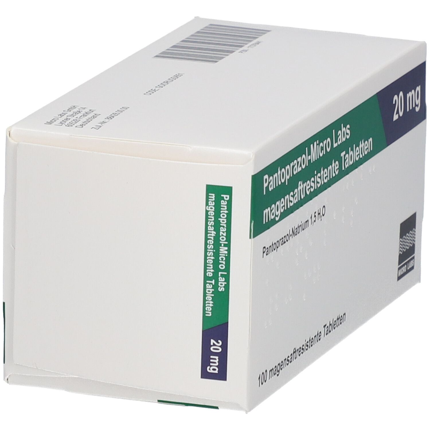 PANTOPRAZOL-Micro Labs 20 mg magensaftr.Tabletten 100 St Tabletten magensaftresistent