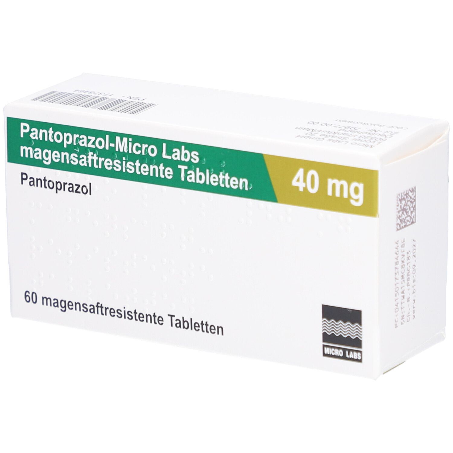 PANTOPRAZOL-Micro Labs 40 mg magensaftr.Tabletten