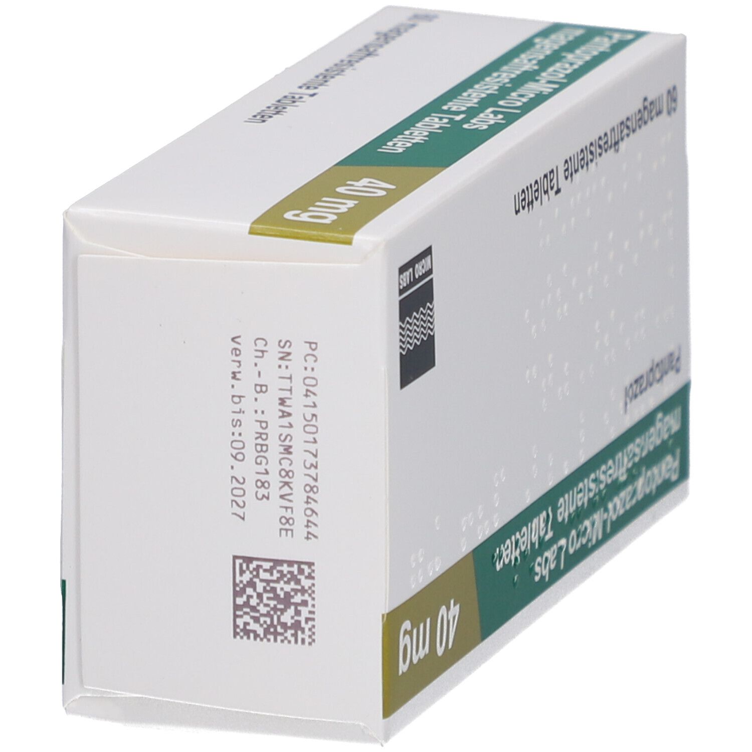 PANTOPRAZOL-Micro Labs 40 mg magensaftr.Tabletten