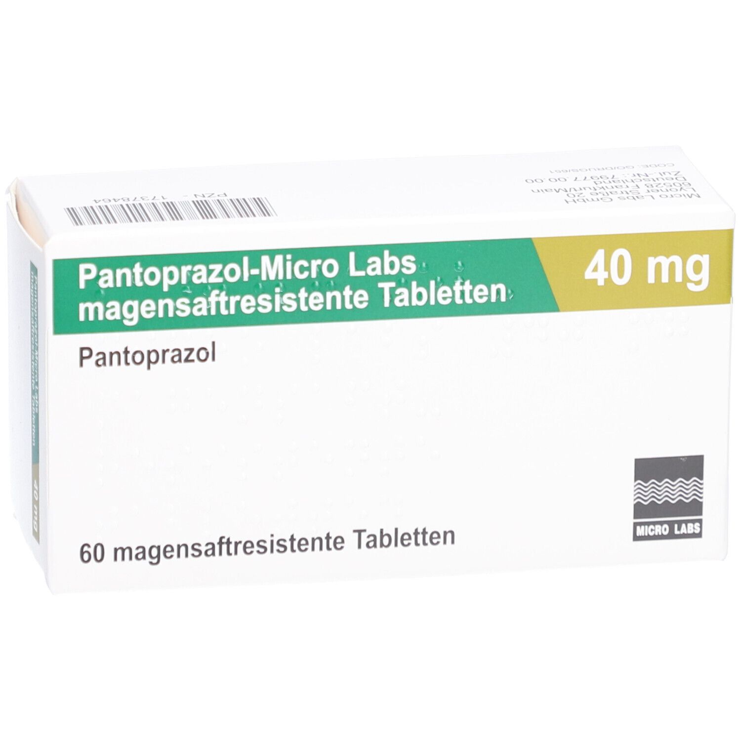 PANTOPRAZOL-Micro Labs 40 mg magensaftr.Tabletten