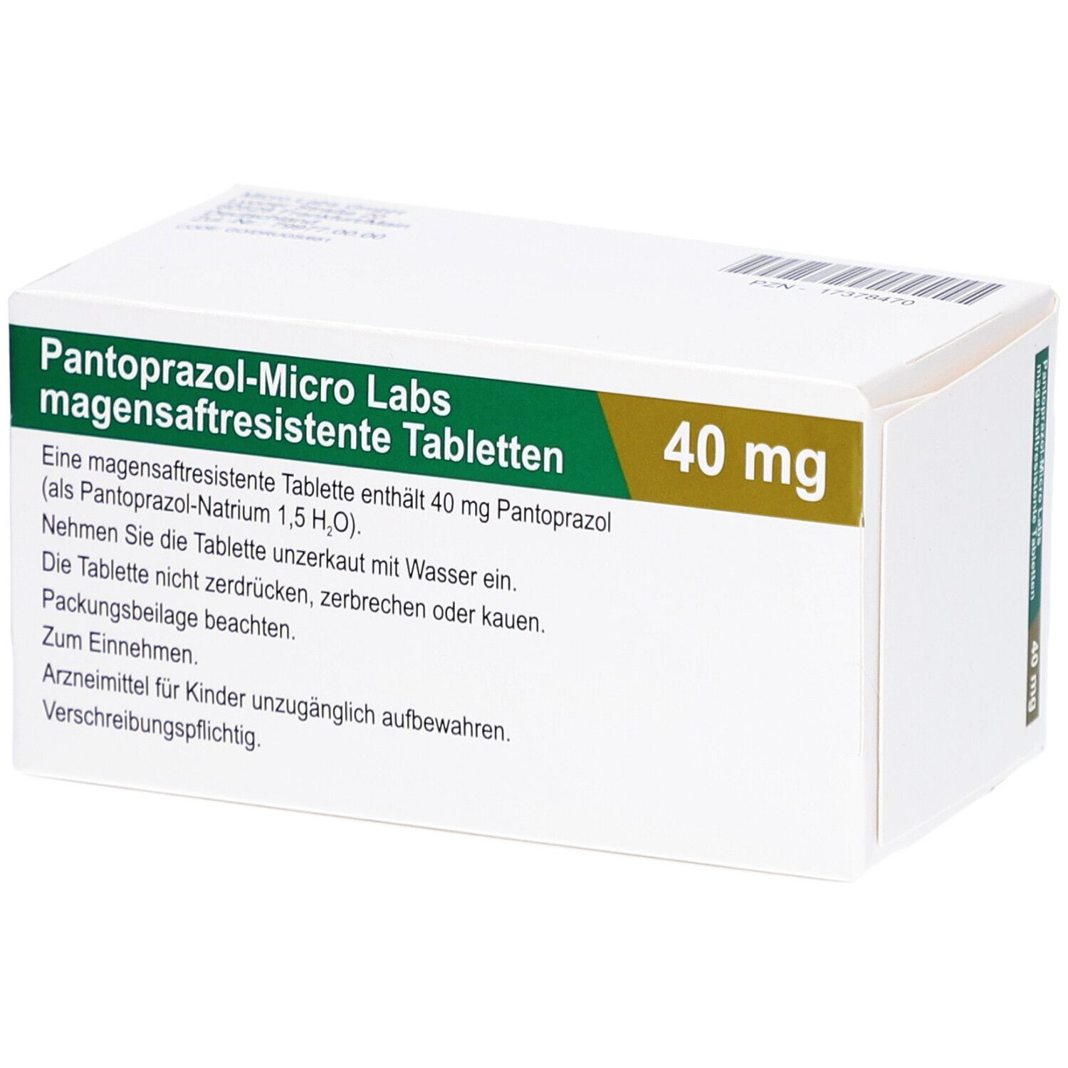 PANTOPRAZOL-Micro Labs 40 mg magensaftr.Tabletten