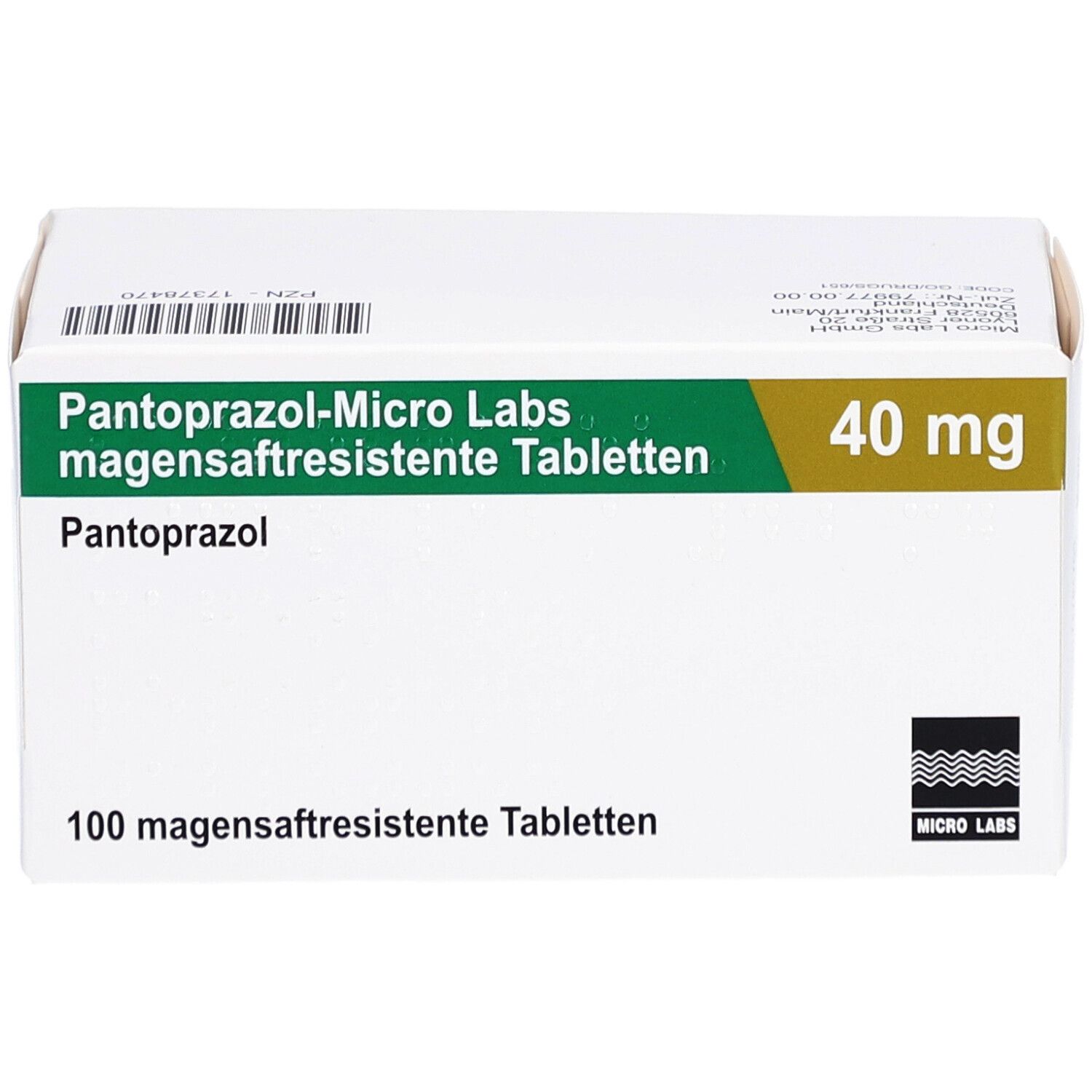 PANTOPRAZOL-Micro Labs 40 mg magensaftr.Tabletten