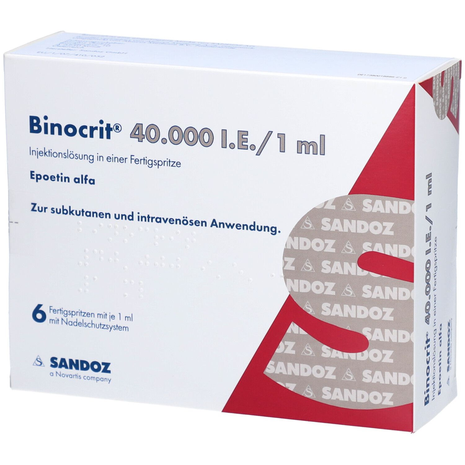 BINOCRIT 40.000 I.E./1 ml Inj.-Lsg.i.e.Fertigspr.