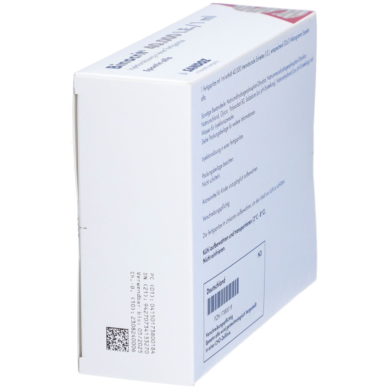 BINOCRIT 40.000 I.E./1 ml Inj.-Lsg.i.e.Fertigspr.
