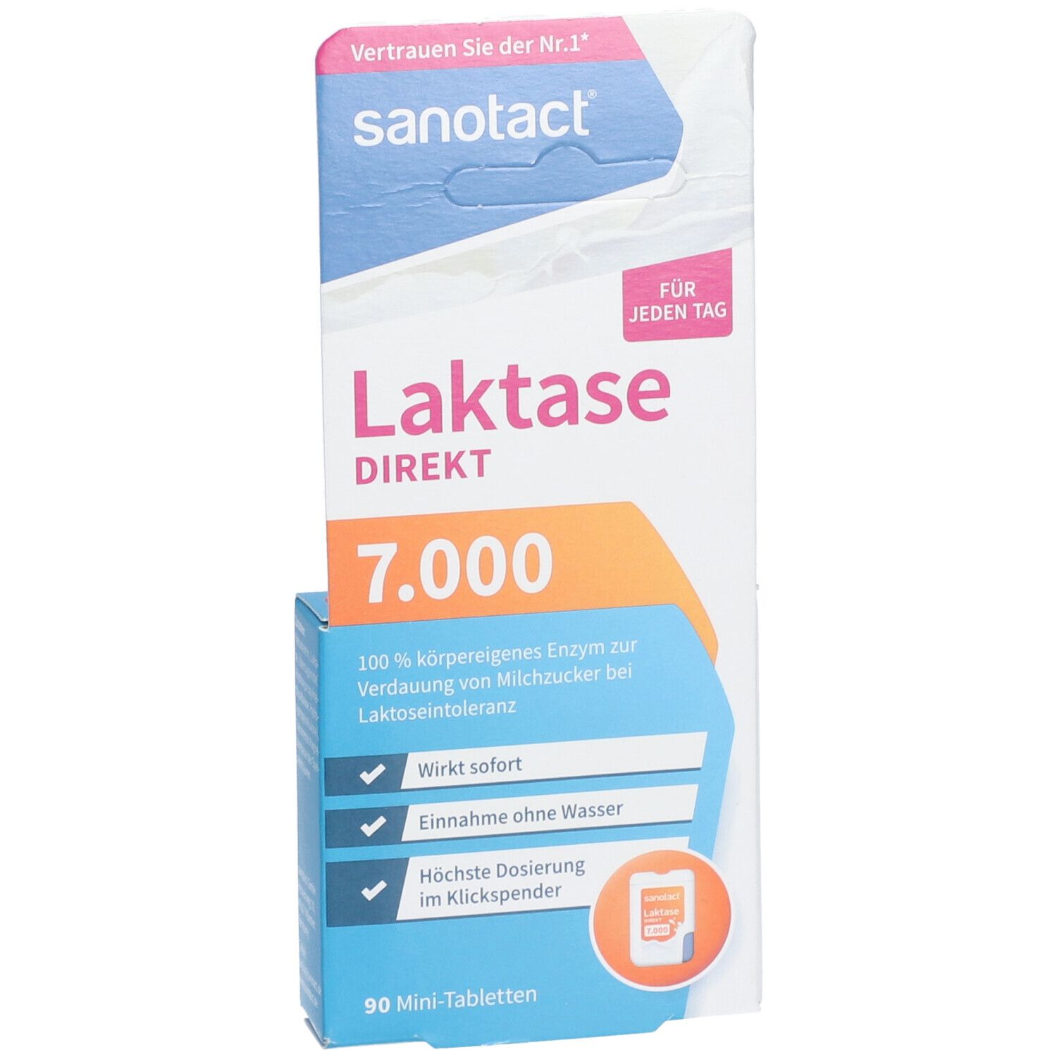 Sanotact Laktase direkt 7.000 Mini Tabletten