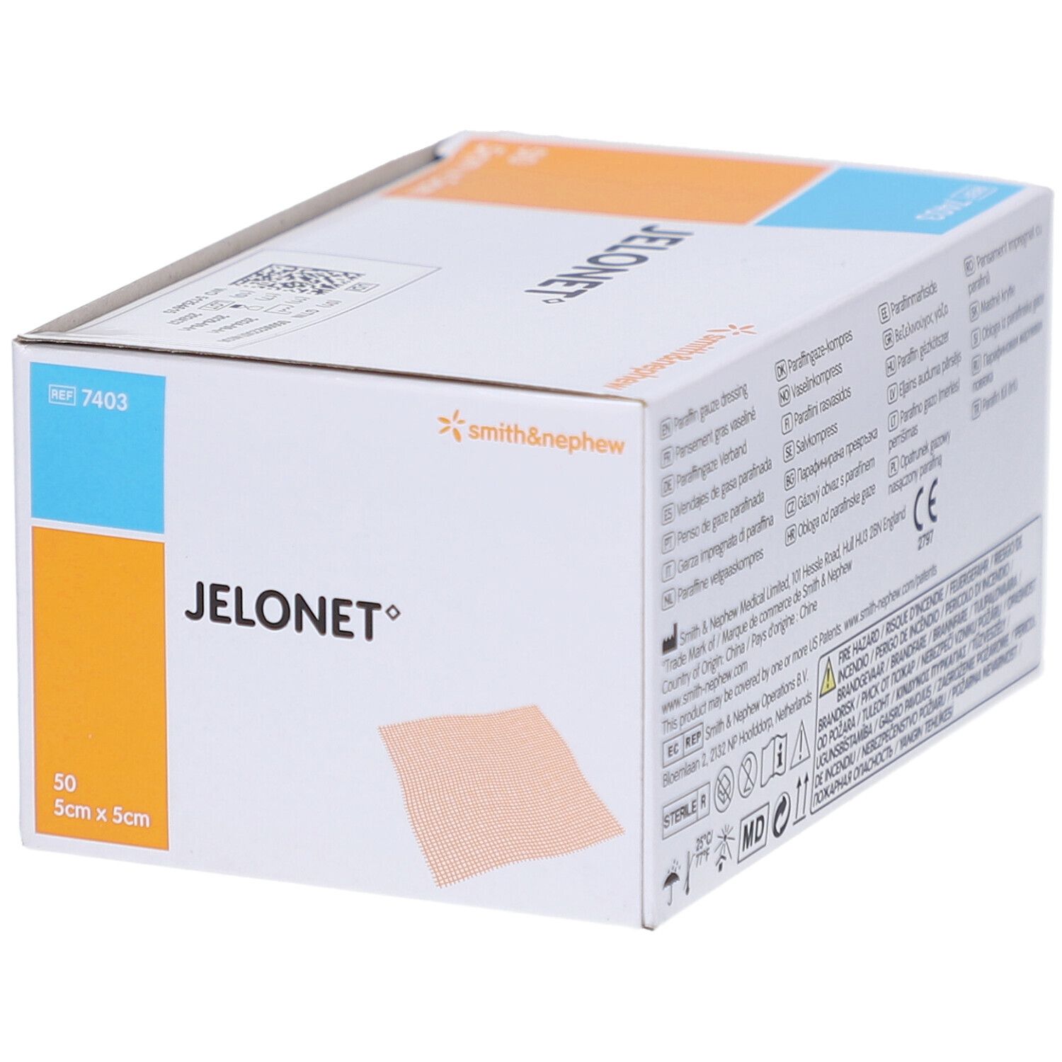 JELONET paraffinbeschichtete Gazeverband 5 x 5 cm
