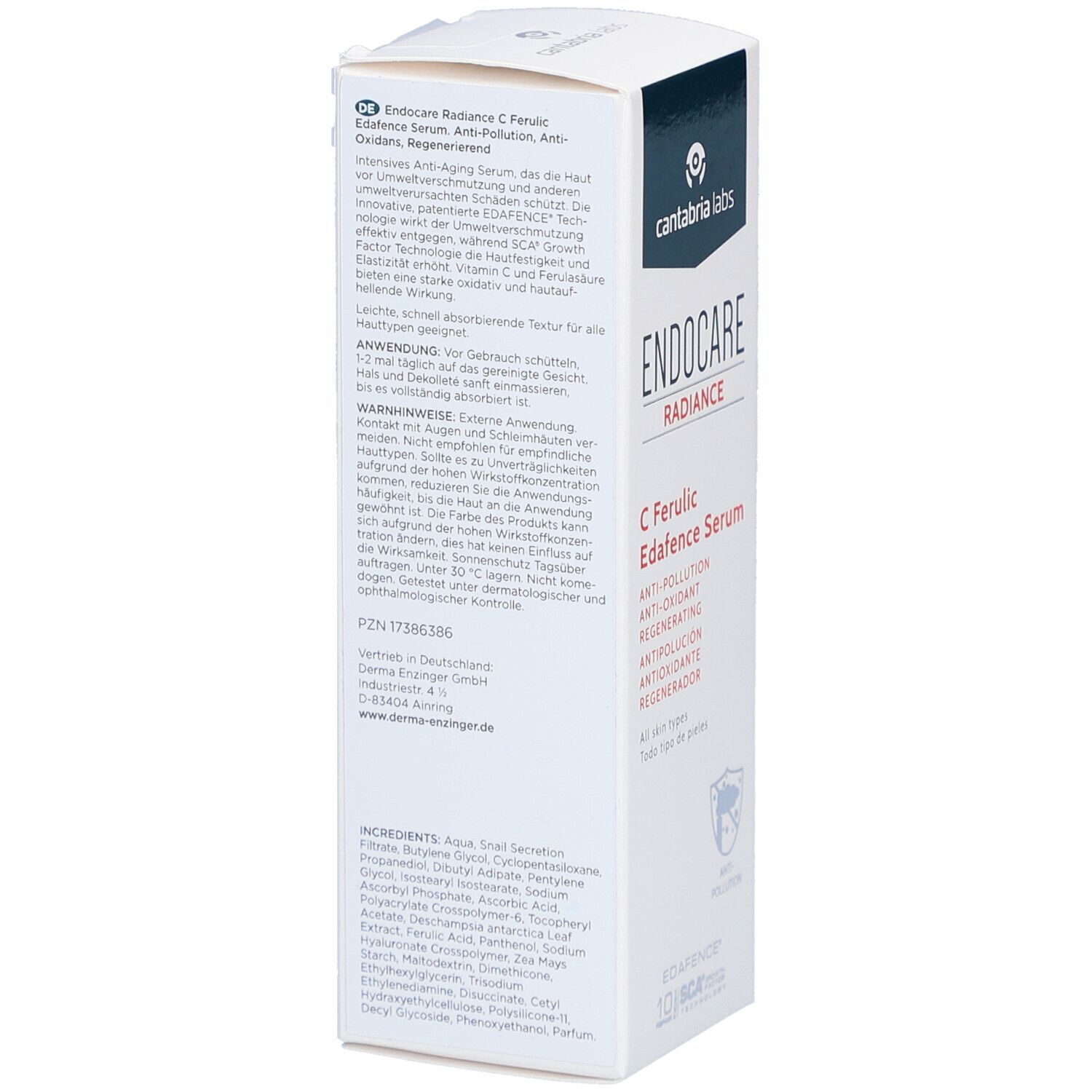 Endocare® C Ferulic Edafence Serum SCA 10