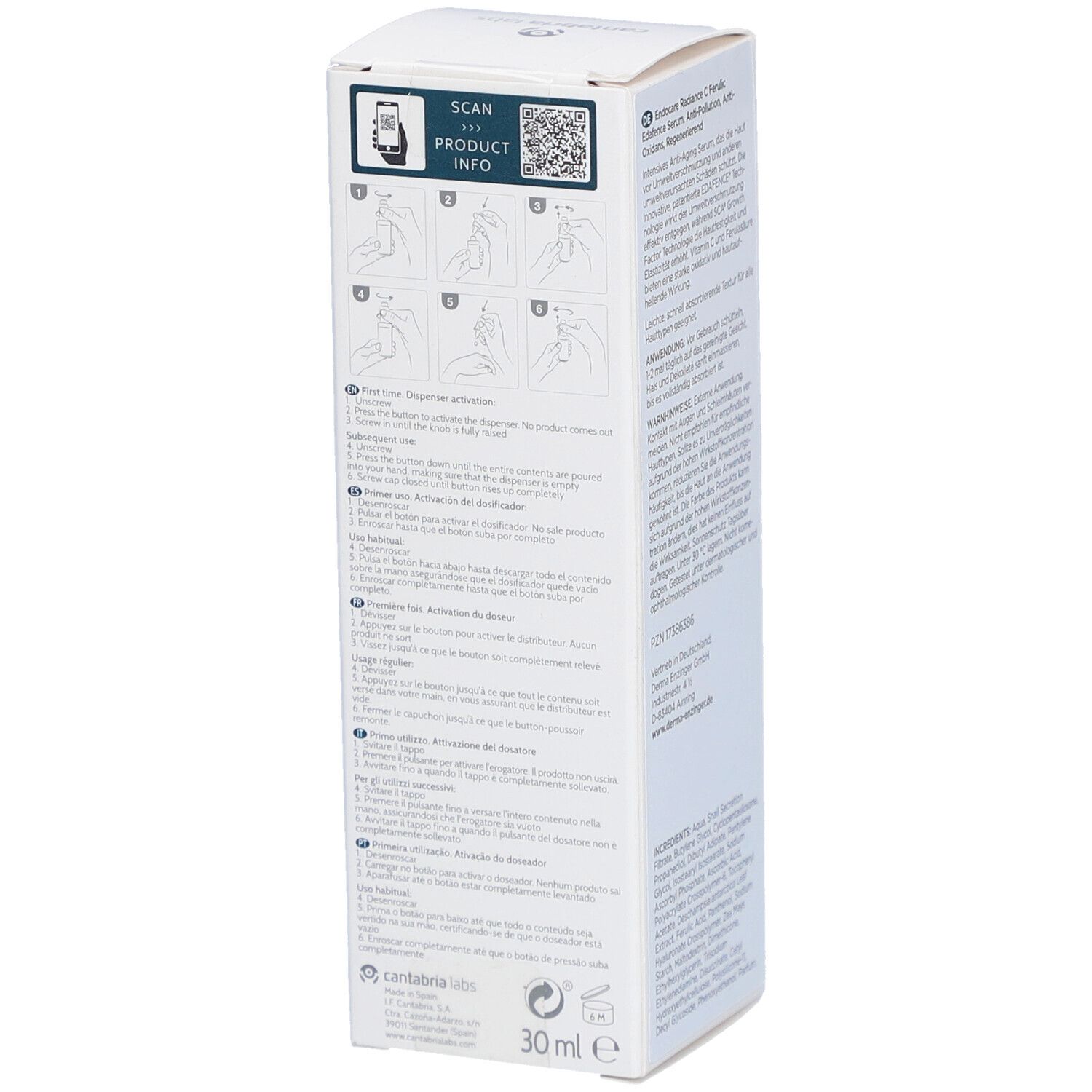 Endocare® C Ferulic Edafence Serum SCA 10