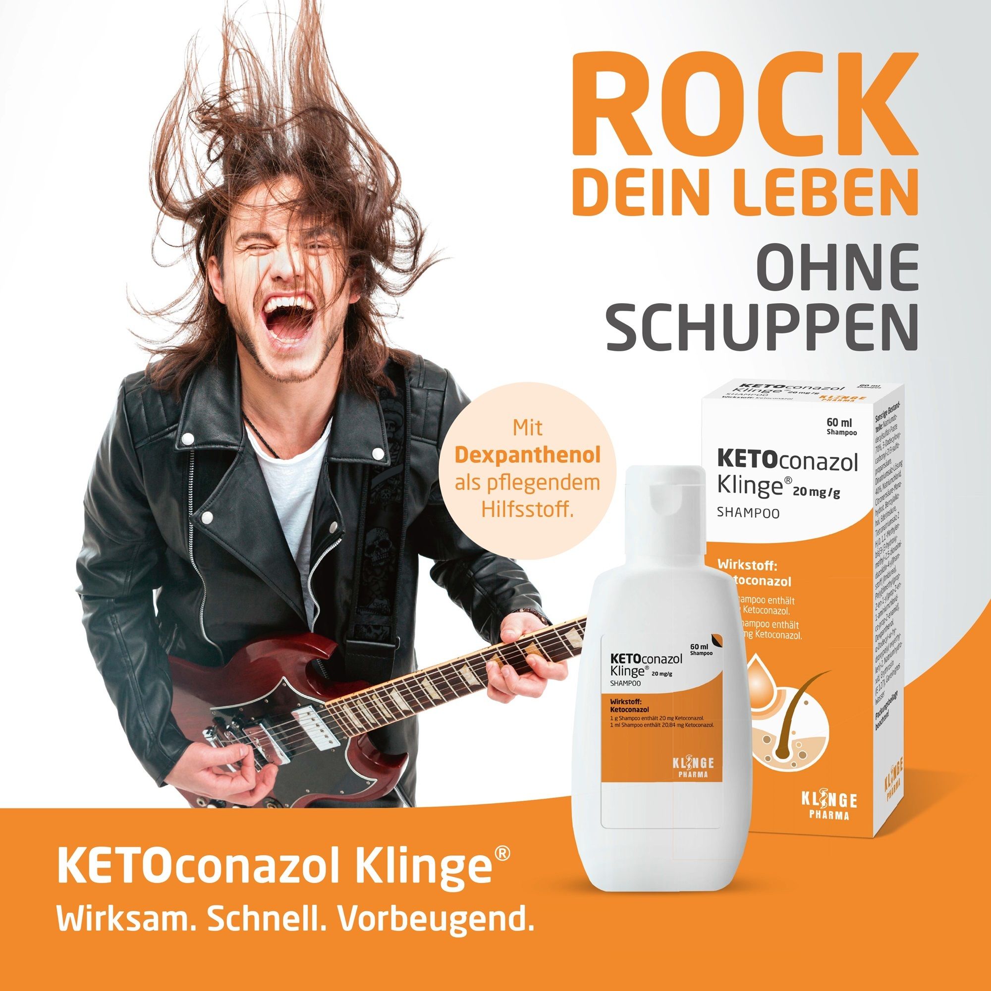 KETOconazol Klinge Shampoo 20 mg/g