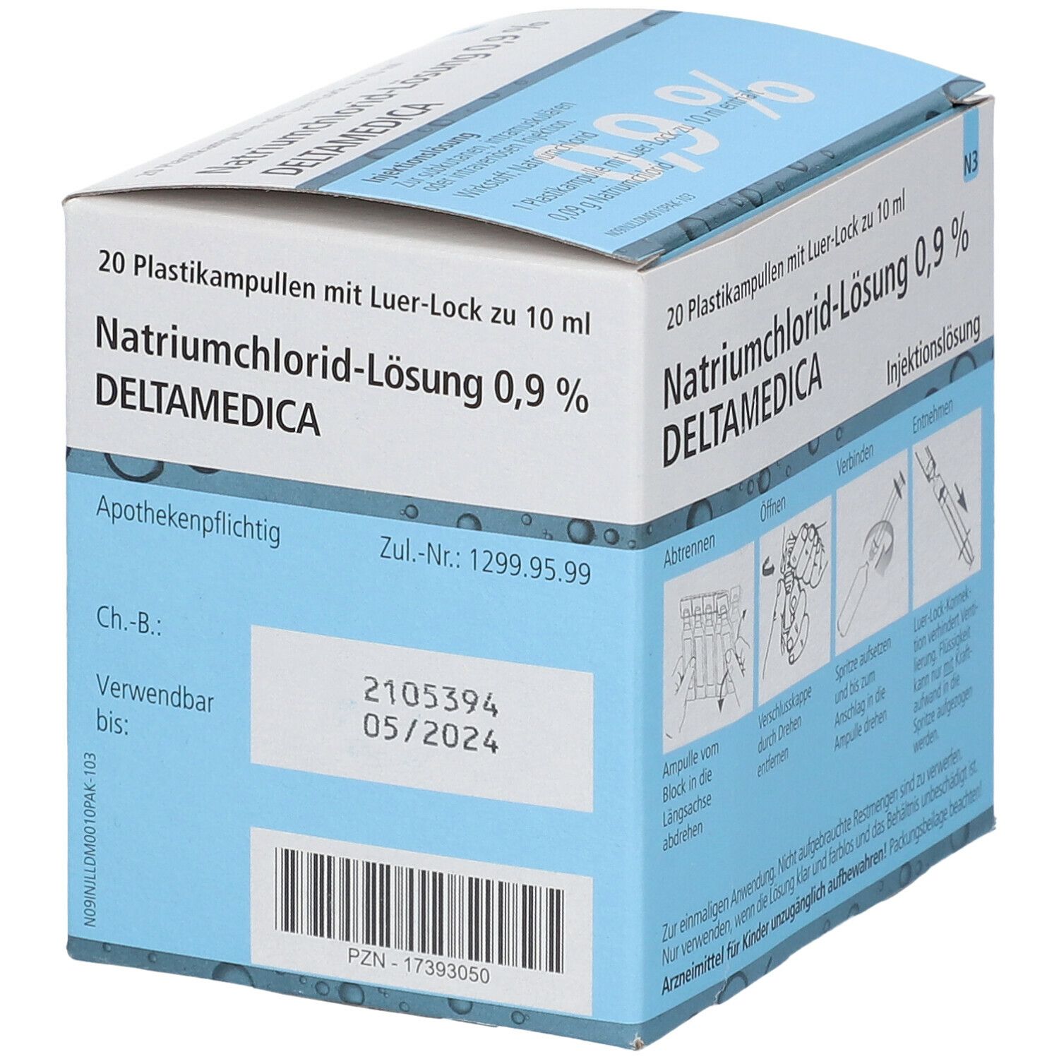 Natriumchlorid-Lösung 0,9% Deltamedica Luer-Lo Pl.