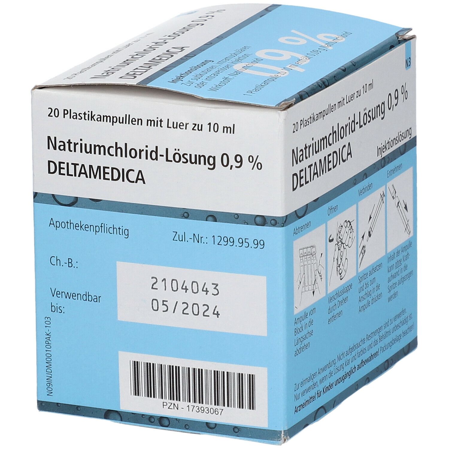 Natriumchlorid-Lösung 0,9% Deltamedica Luer Pl.