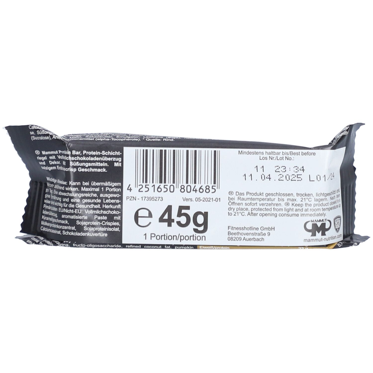 MM Crunchy Protein Bar Salty Peanut 45 g