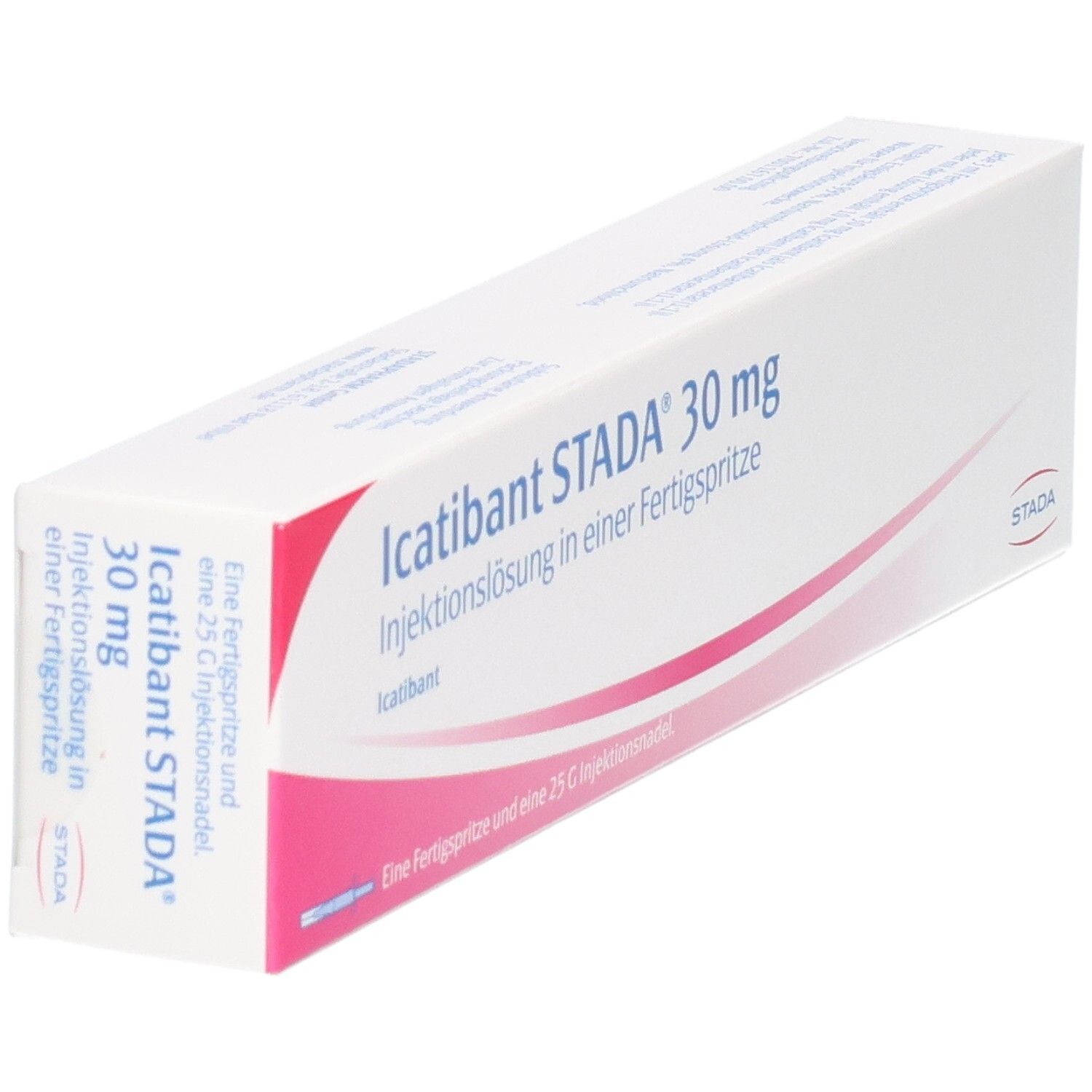 Seitenansicht der Packung Dabigatranetexilat STADA 75 mg Hartkapseln.