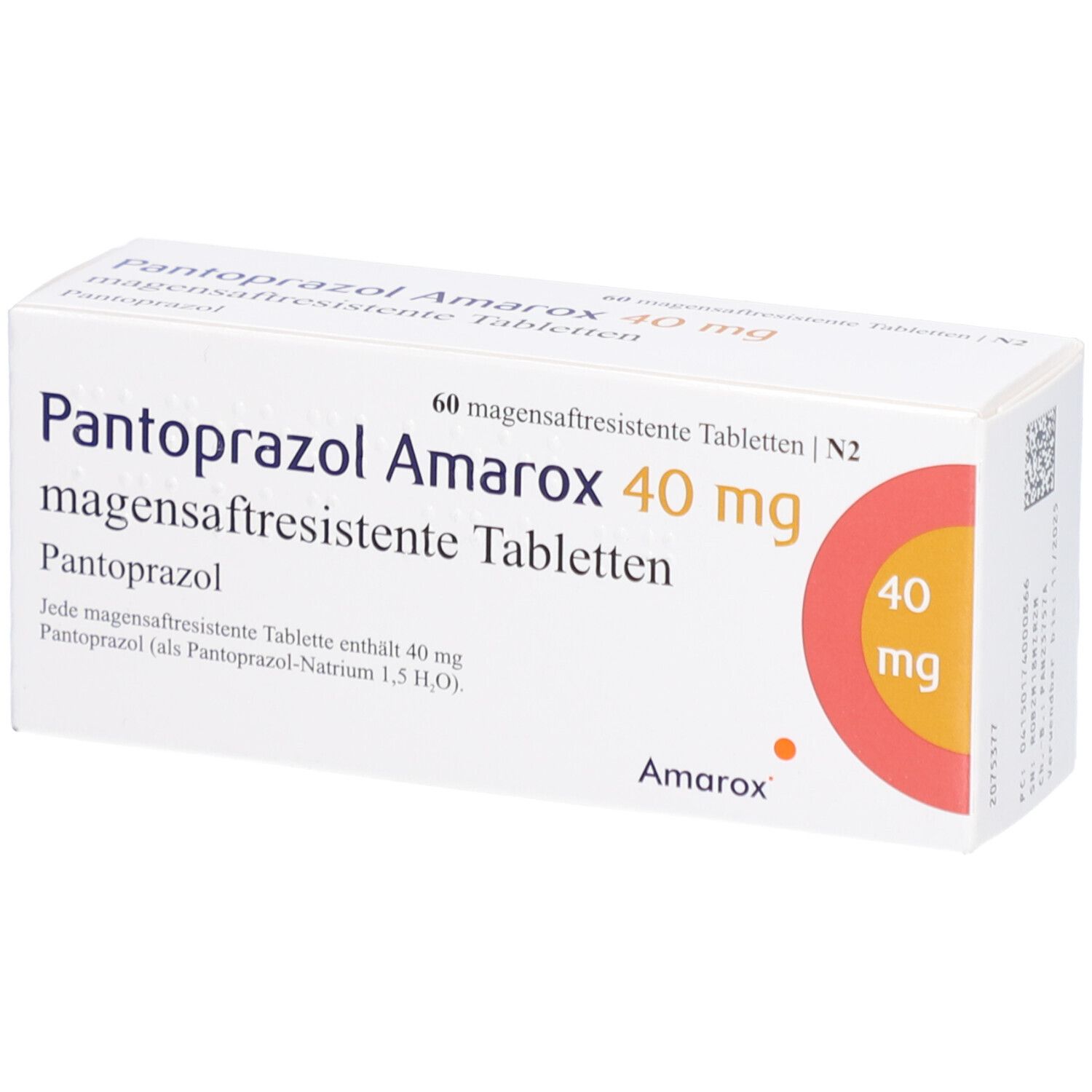 PANTOPRAZOL Amarox 40 mg magensaftres.Tabletten