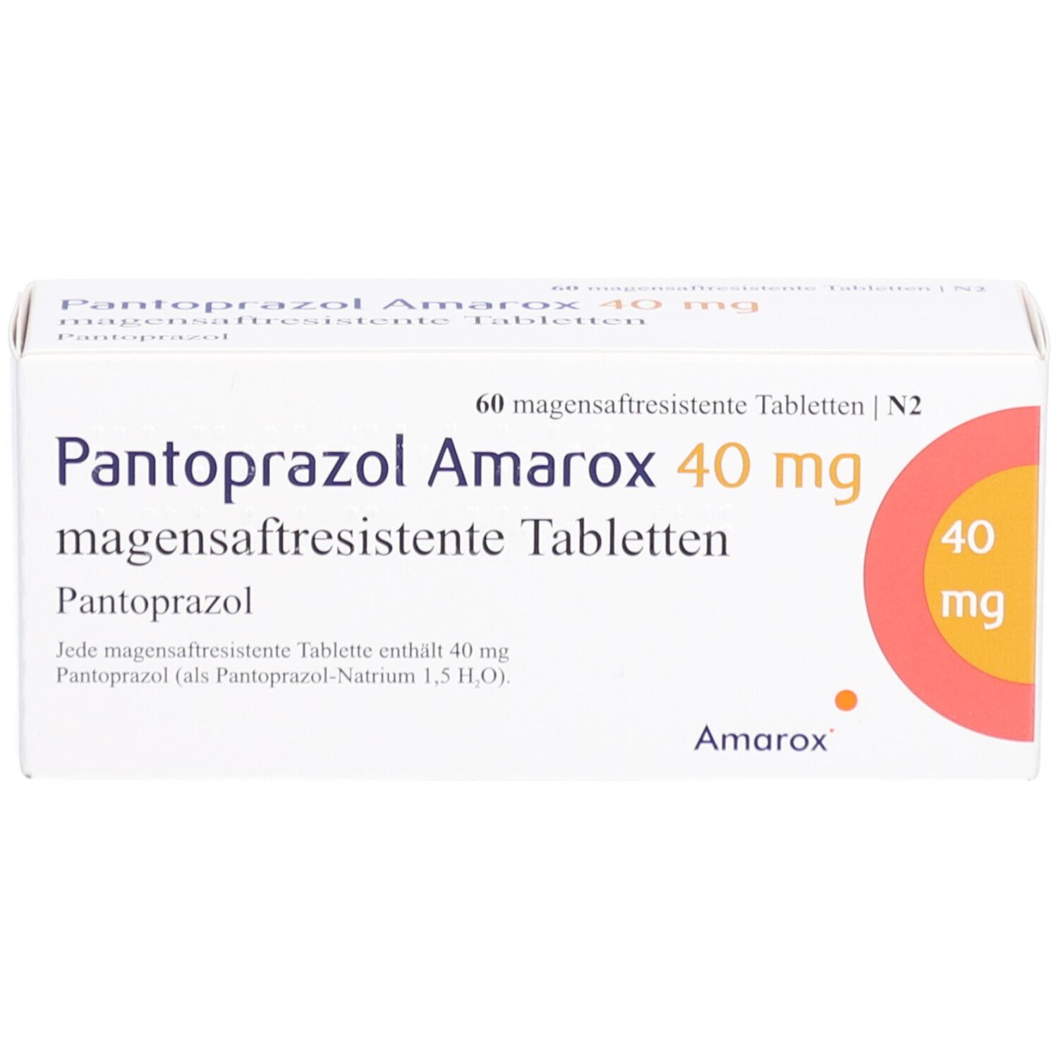 PANTOPRAZOL Amarox 40 mg magensaftres.Tabletten