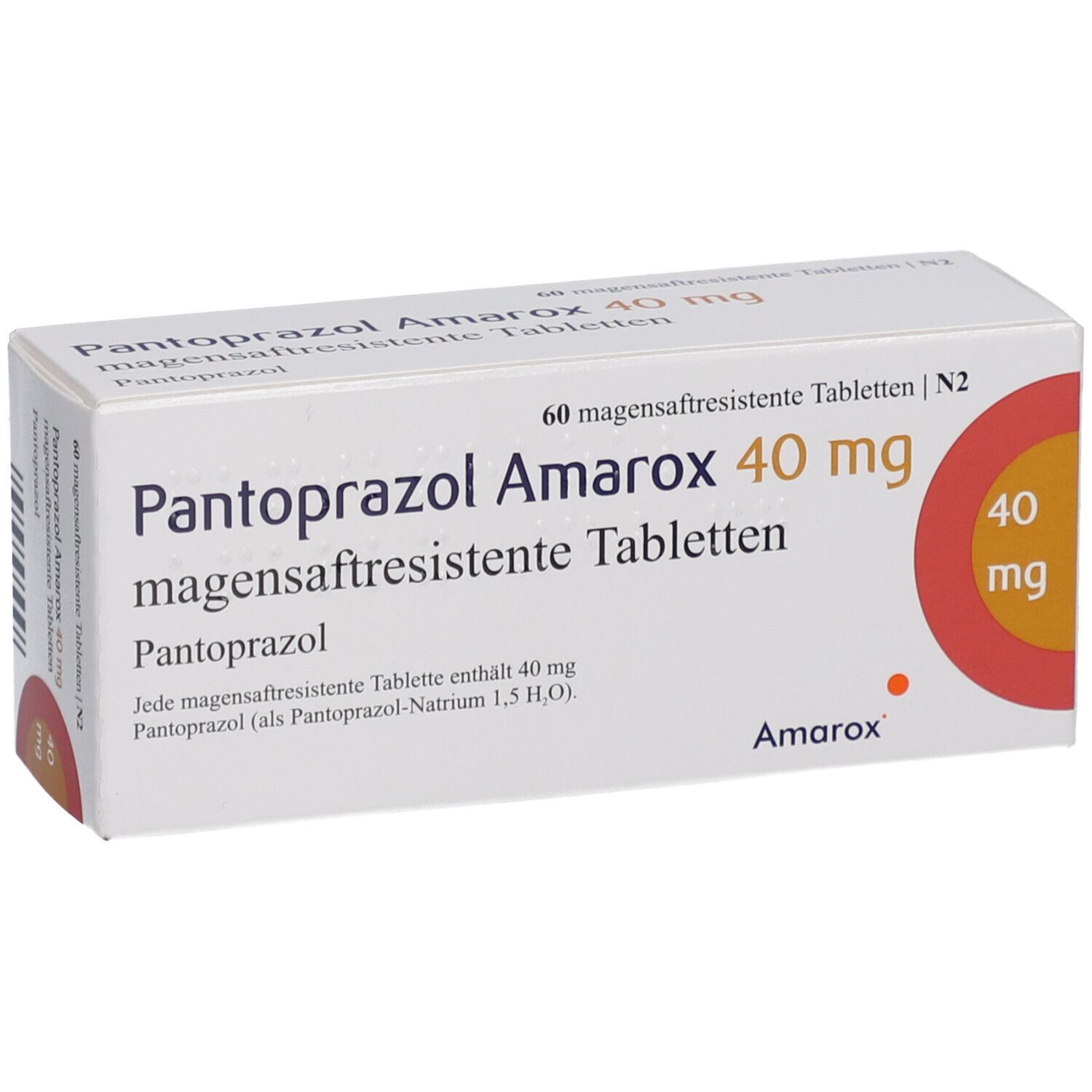 PANTOPRAZOL Amarox 40 mg magensaftres.Tabletten