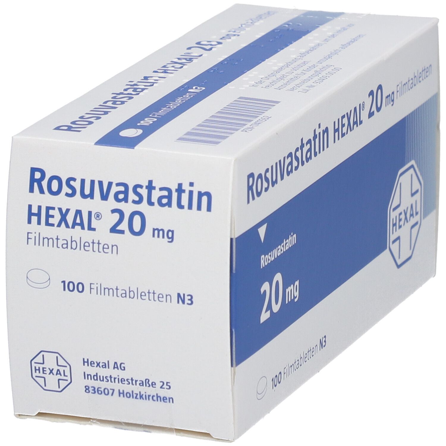 Rosuvastatin Hexal 20 mg Filmtabletten 30 St