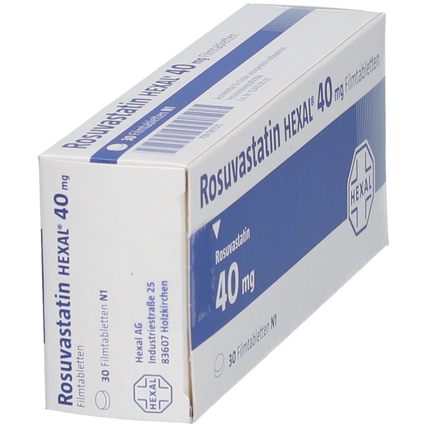 ROSUVASTATIN HEXAL 40 mg Filmtabletten 30 St mit dem E-Rezept kaufen ...