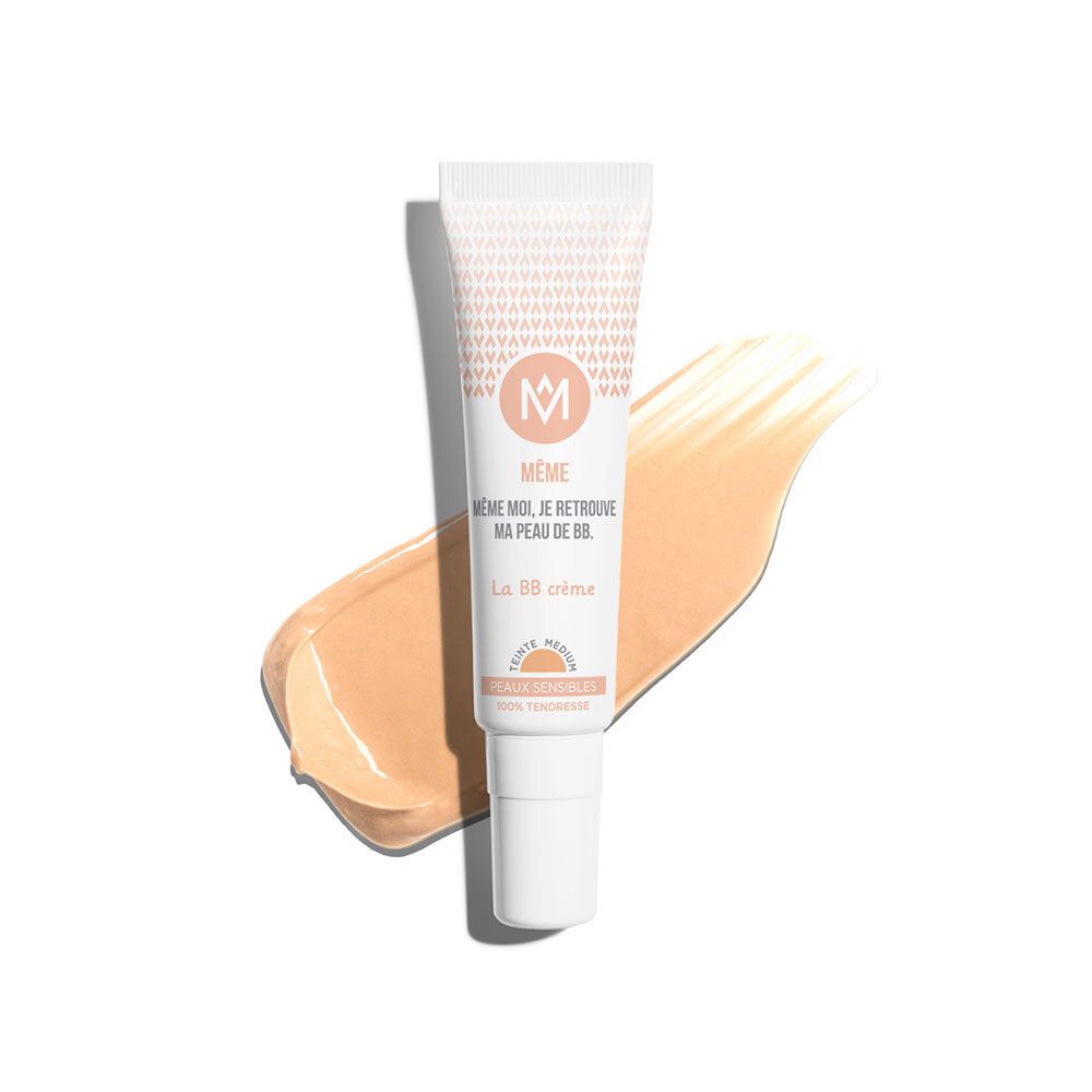 MÊME BB-Creme Medium. Tube mit Creme-Abstrich. Farbton Medium. Für empfindliche Haut.