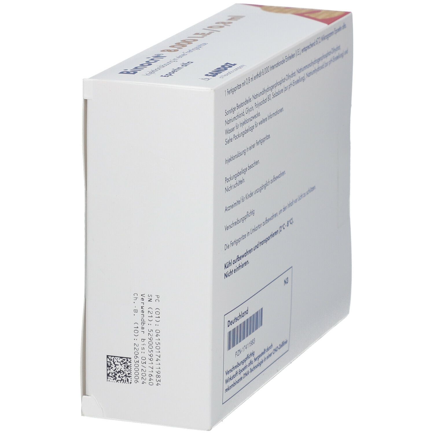 BINOCRIT 8.000 I.E./0,8 ml Inj.-Lsg.i.e.Fertigspr.