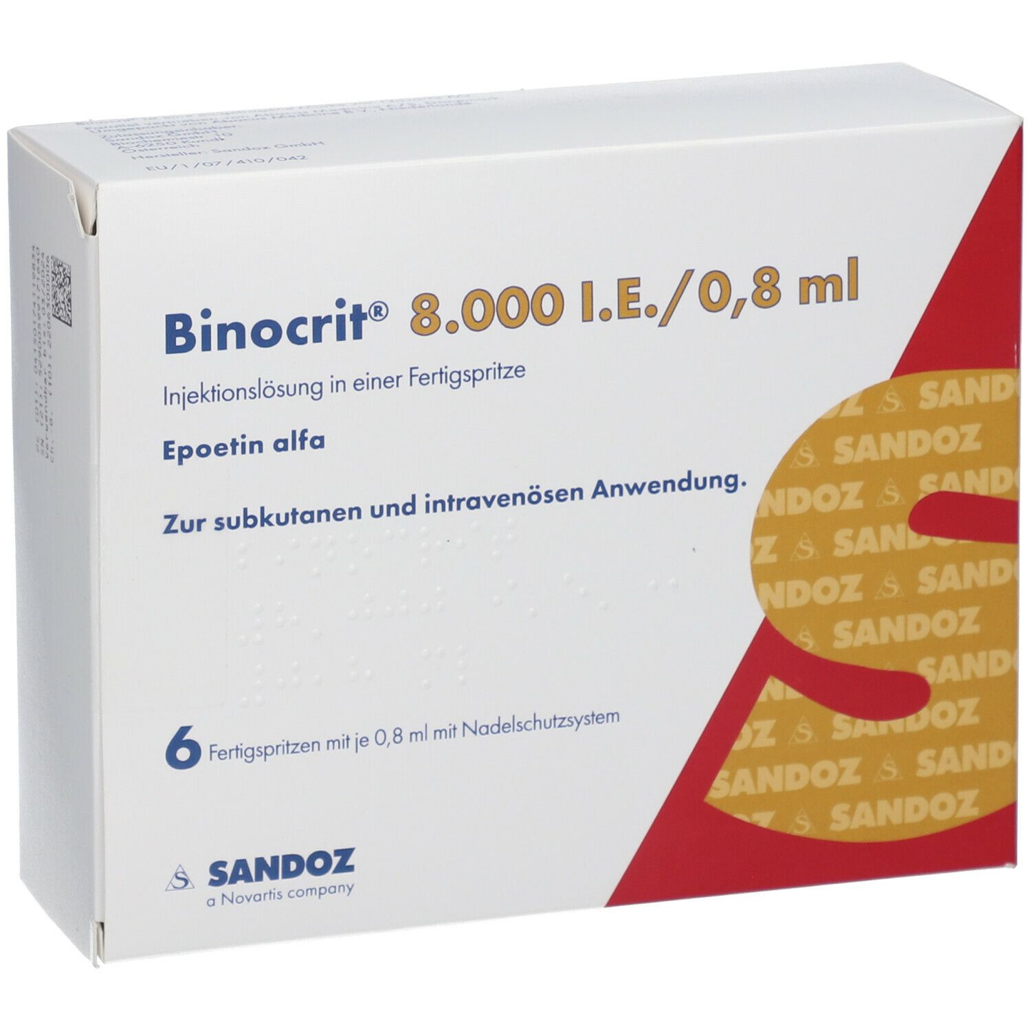 BINOCRIT 8.000 I.E./0,8 ml Inj.-Lsg.i.e.Fertigspr.