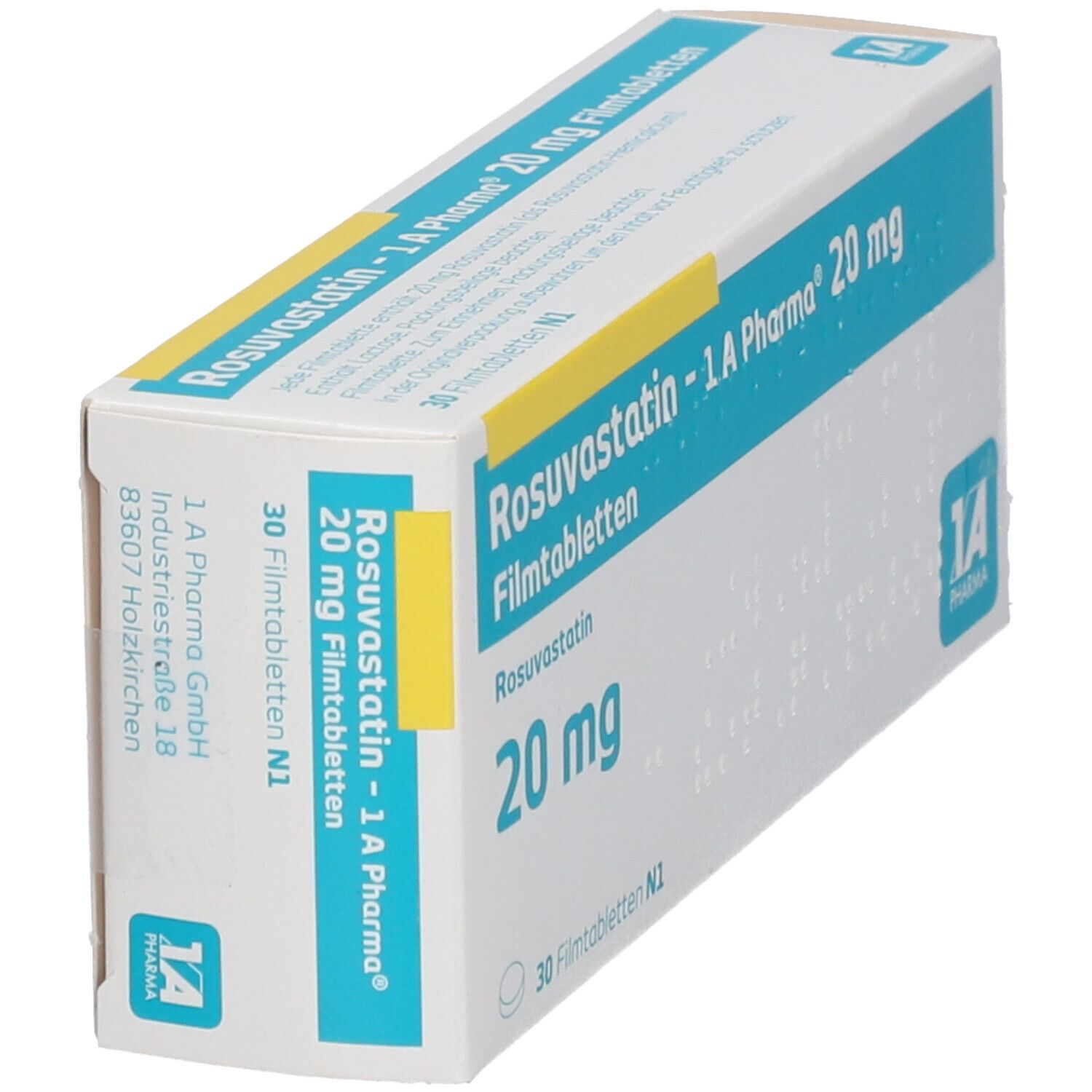 Rosuvastatin-1A Pharma 20 mg Filmtabletten 30 St