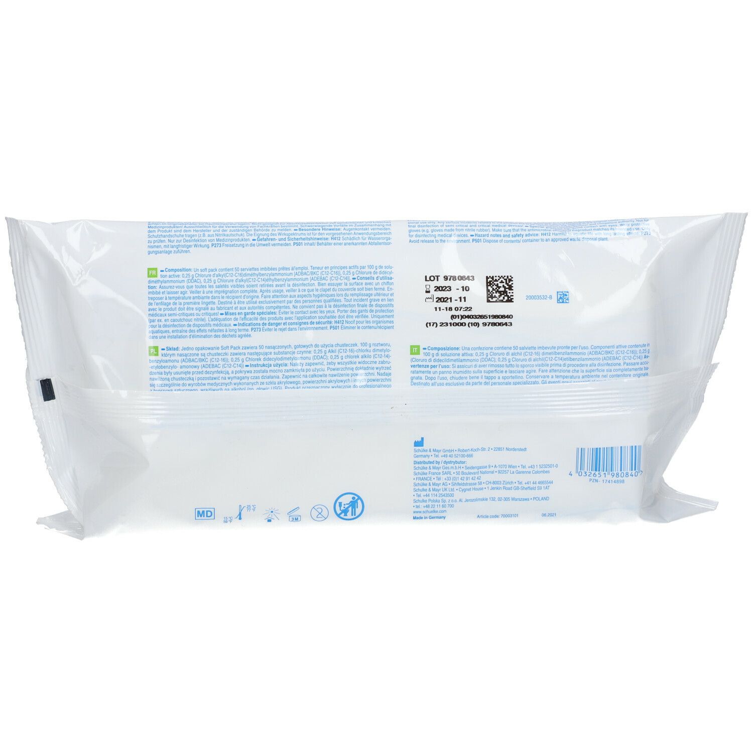 mikrozid® sensitive wipes premium