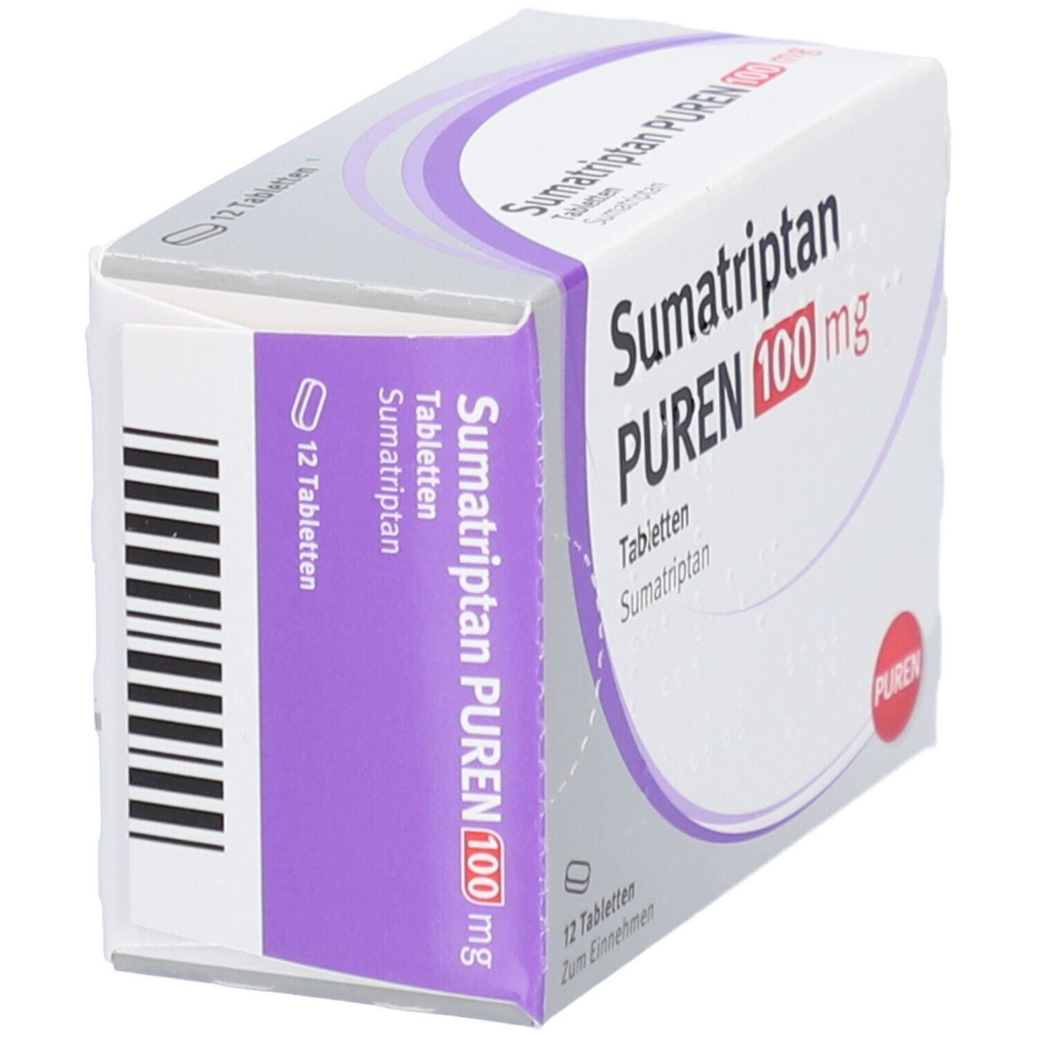 Sumatriptan Puren 100 mg Tabletten 12 St