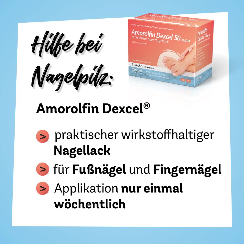 Amorolfin Dexcel® 50 mg/ml wirkstoffhaltiger Nagellack