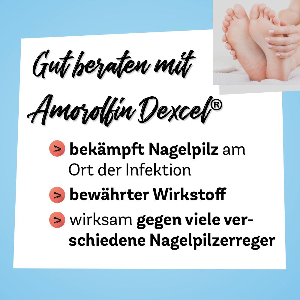 Amorolfin Dexcel® 50 mg/ml wirkstoffhaltiger Nagellack