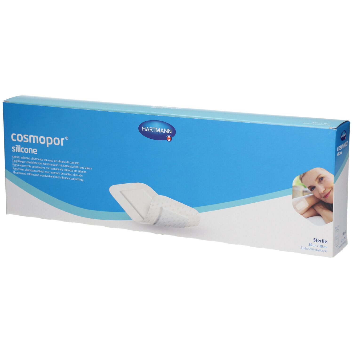 Cosmopor® Silicone steril 35 x 10 cm 5 St - Shop Apotheke