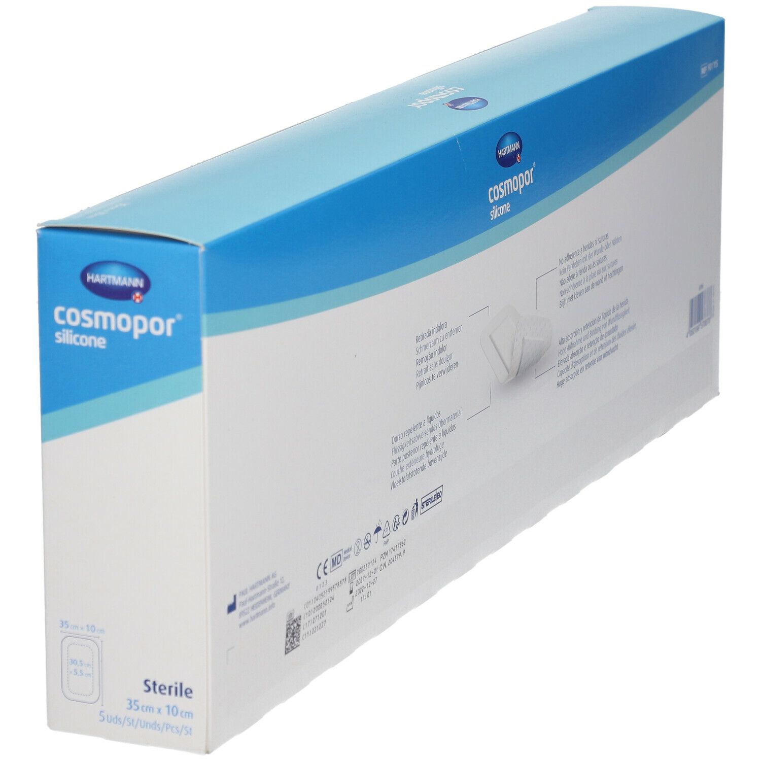 Cosmopor® Silicone steril 35 x 10 cm 5 St - Shop Apotheke