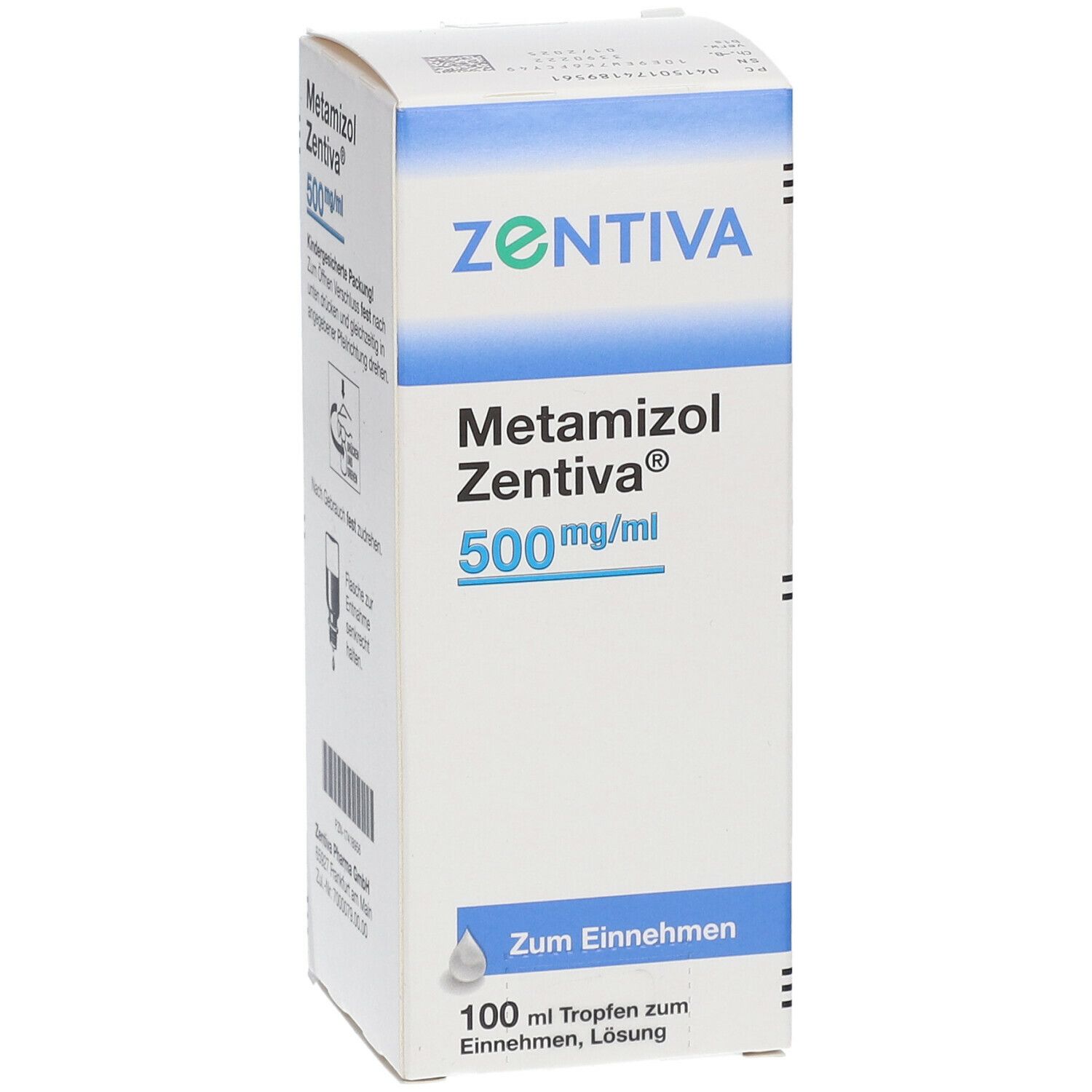 METAMIZOL Zentiva 500 mg/ml Tropf.z.Einnehmen Lsg.