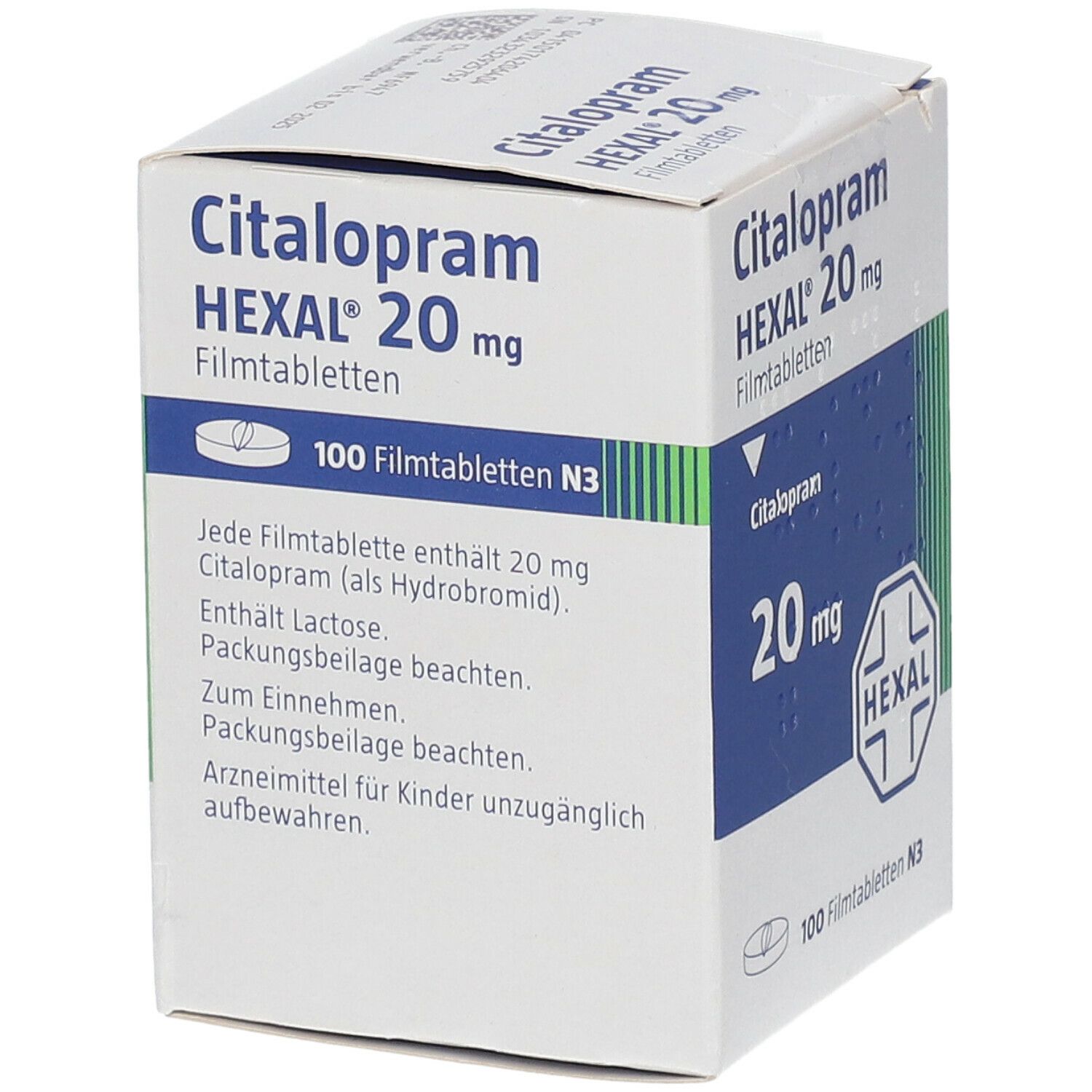 Citalopram Hexal 10 mg Filmtabletten Dose 100 St