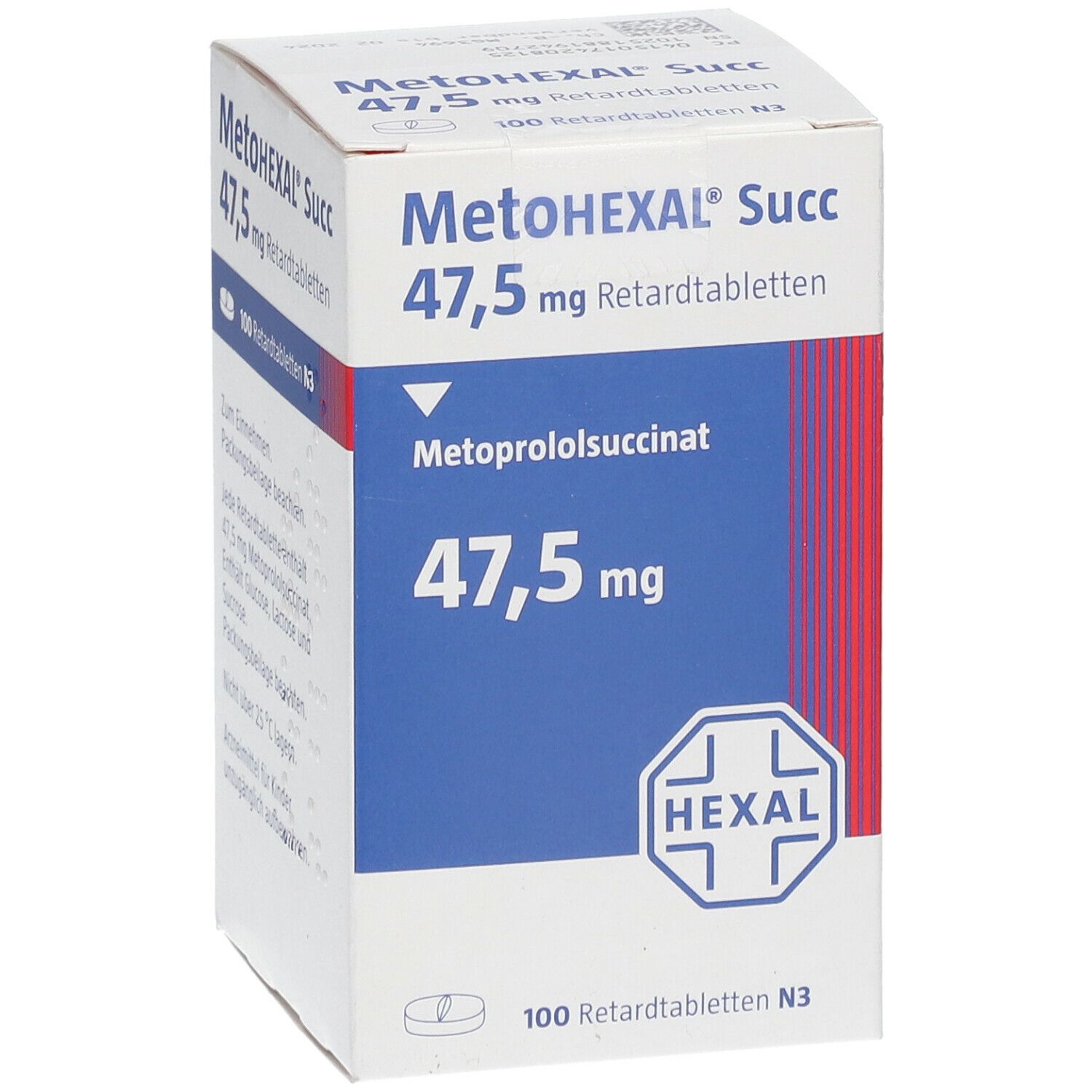 METOHEXAL Succ 47,5 mg Retardtabletten Dose