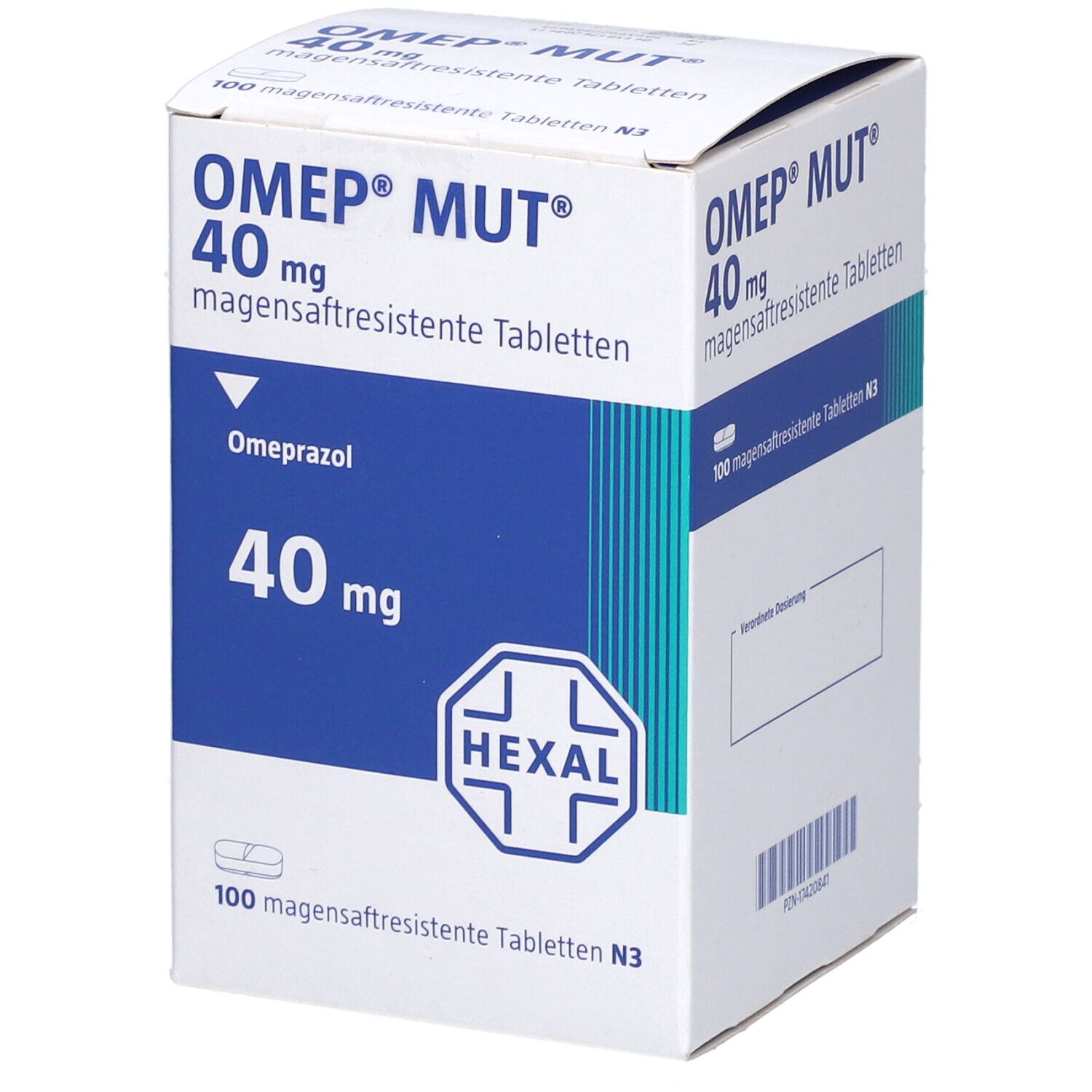 OMEP MUT 40 mg magensaftresistente Tabletten Dose