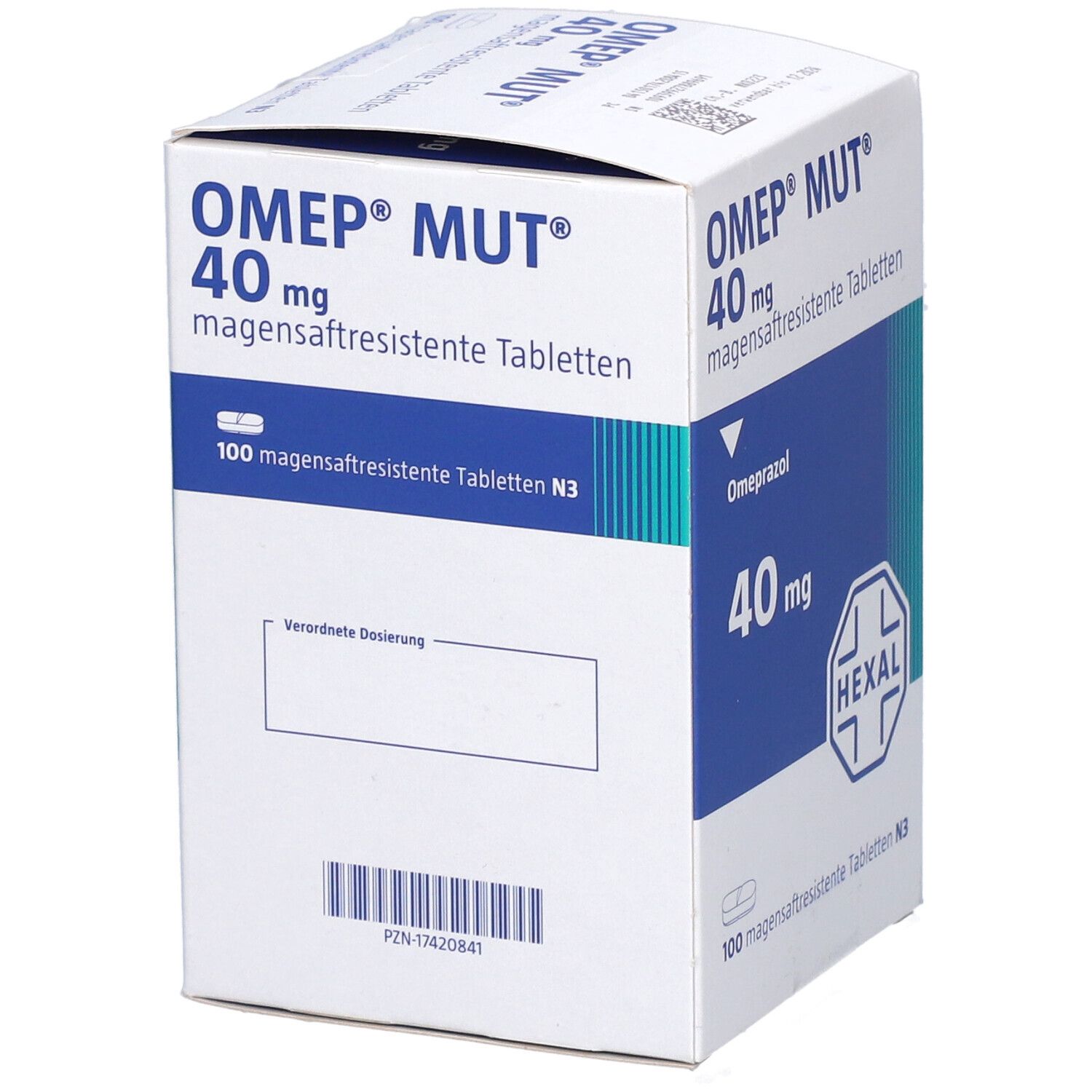 OMEP MUT 40 mg magensaftresistente Tabletten Dose