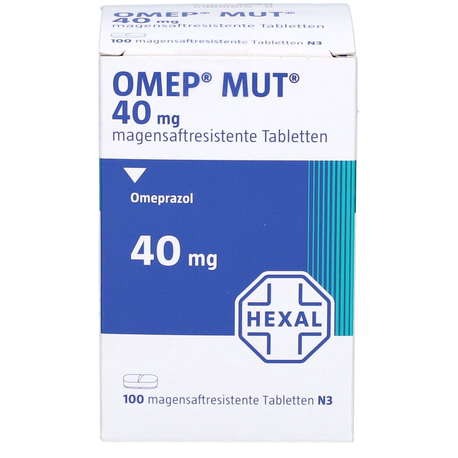 OMEP MUT 40 mg magensaftresistente Tabletten Dose