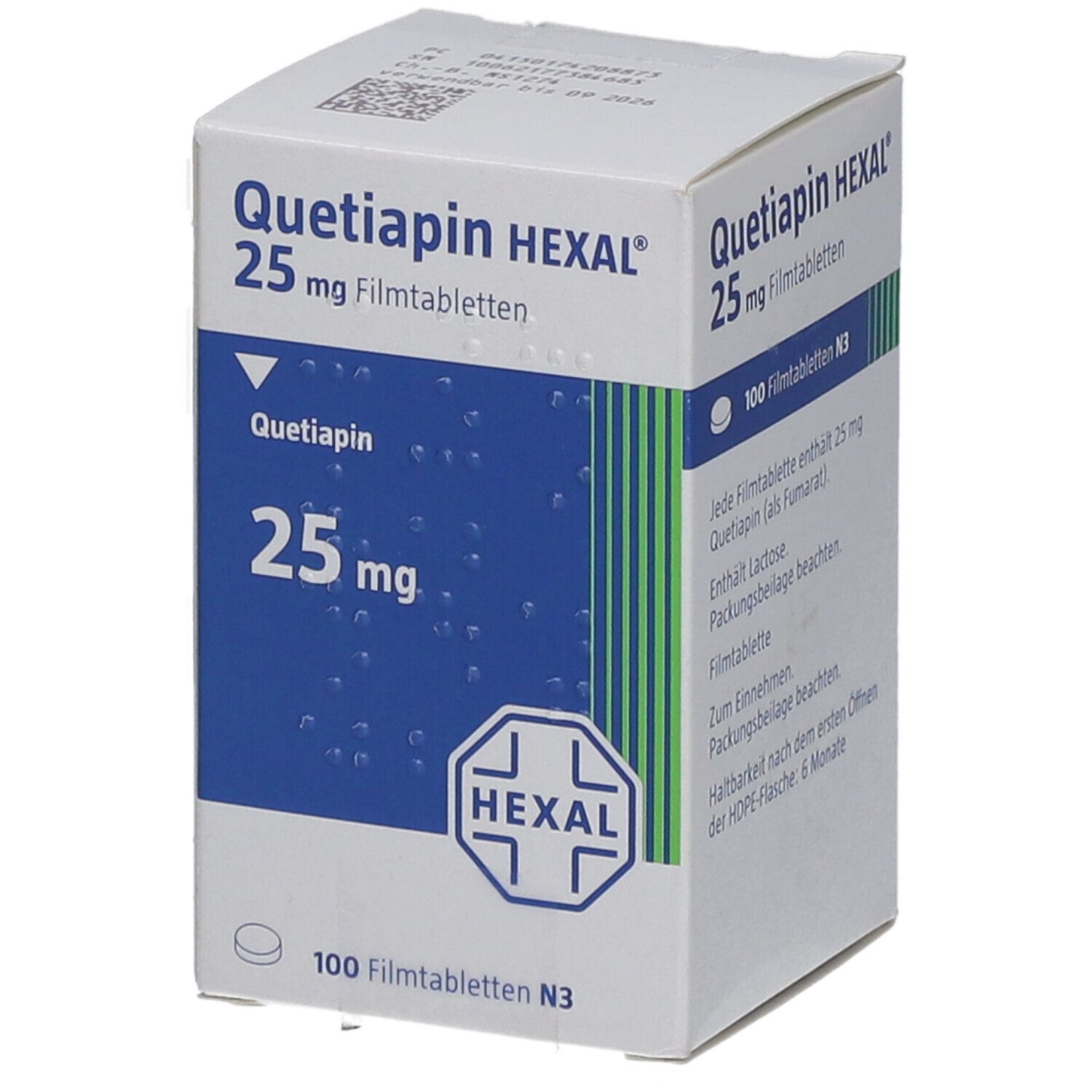 QUETIAPIN HEXAL 25 mg Filmtabletten Dose