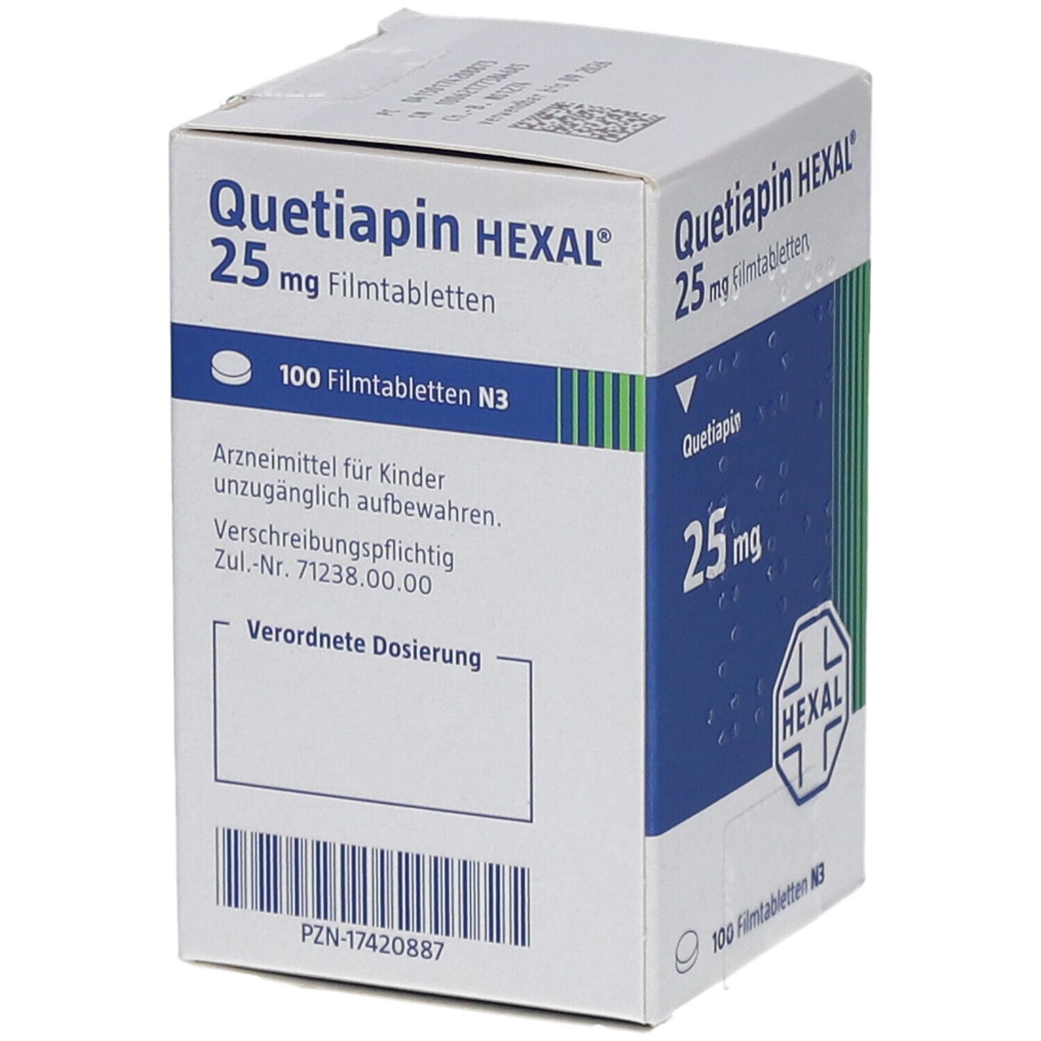 QUETIAPIN HEXAL 25 mg Filmtabletten Dose