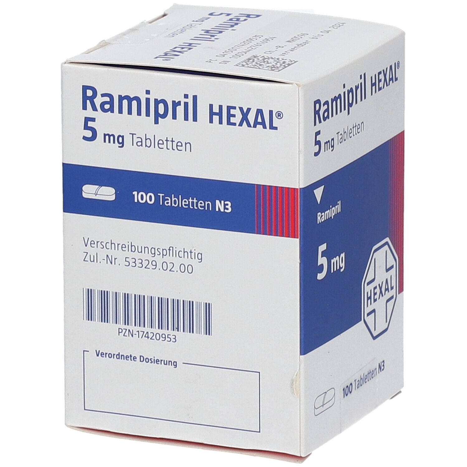 Ramipril Hexal 10 mg Tabletten Dose 100 St