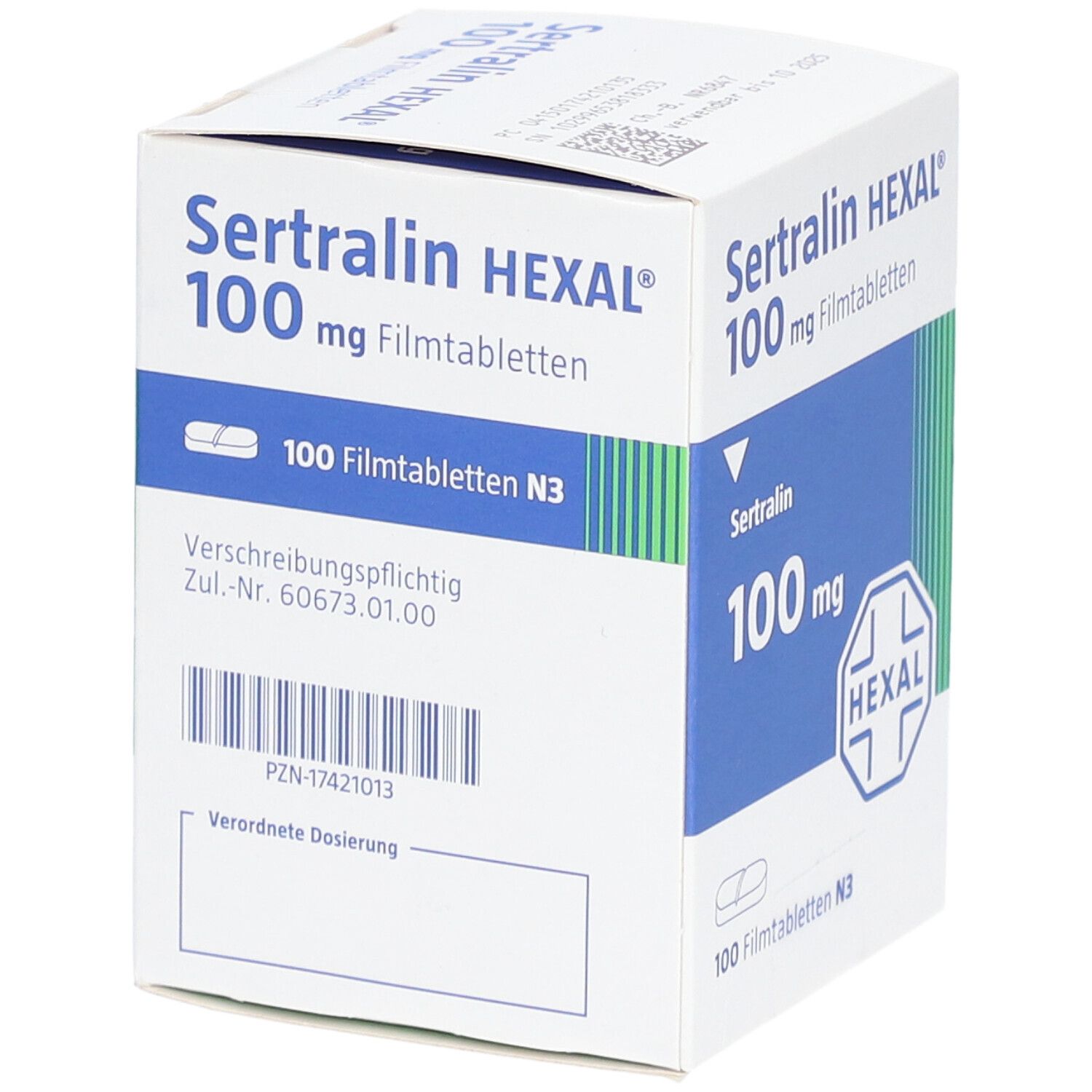 Sertralin Hexal 100 mg Filmtabletten Dose St