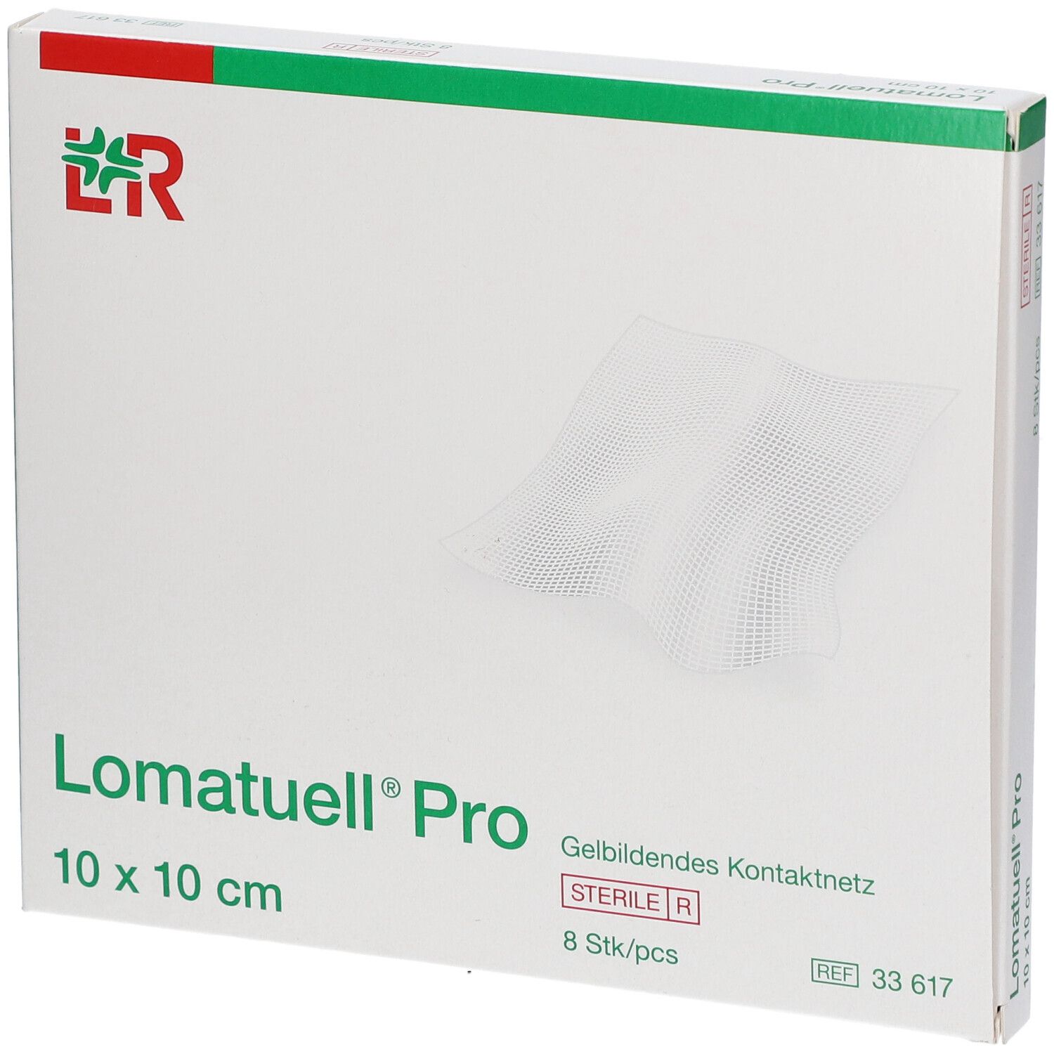 Lomatuell Pro 10x10 cm steril 8 St Verband