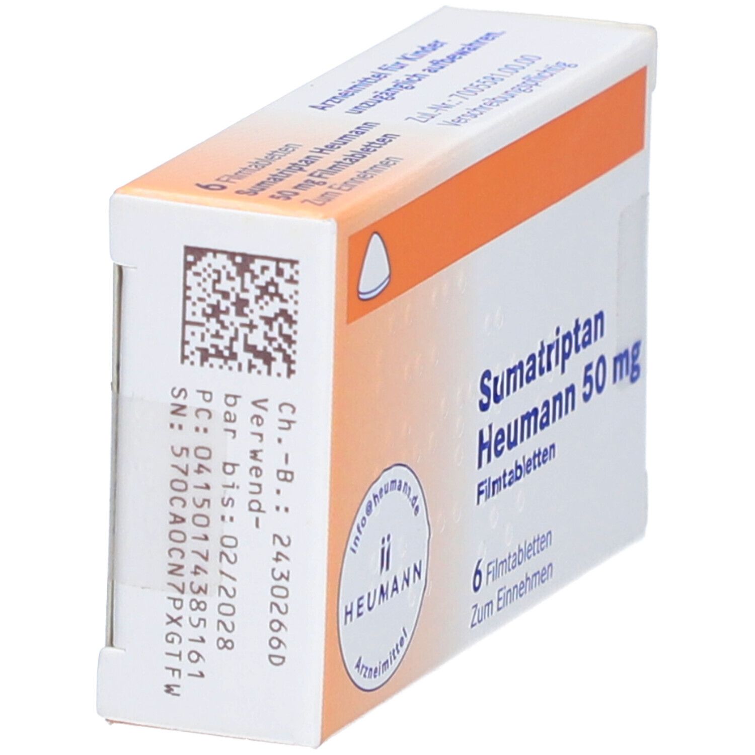 Sumatriptan Heumann 50 mg Filmtabletten 6 St