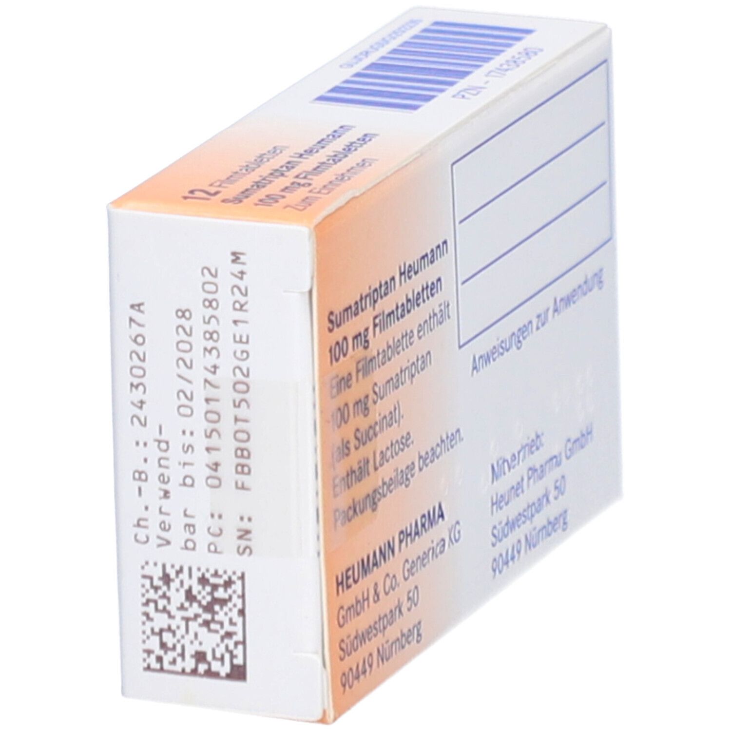SUMATRIPTAN Heumann 100 mg Filmtabletten