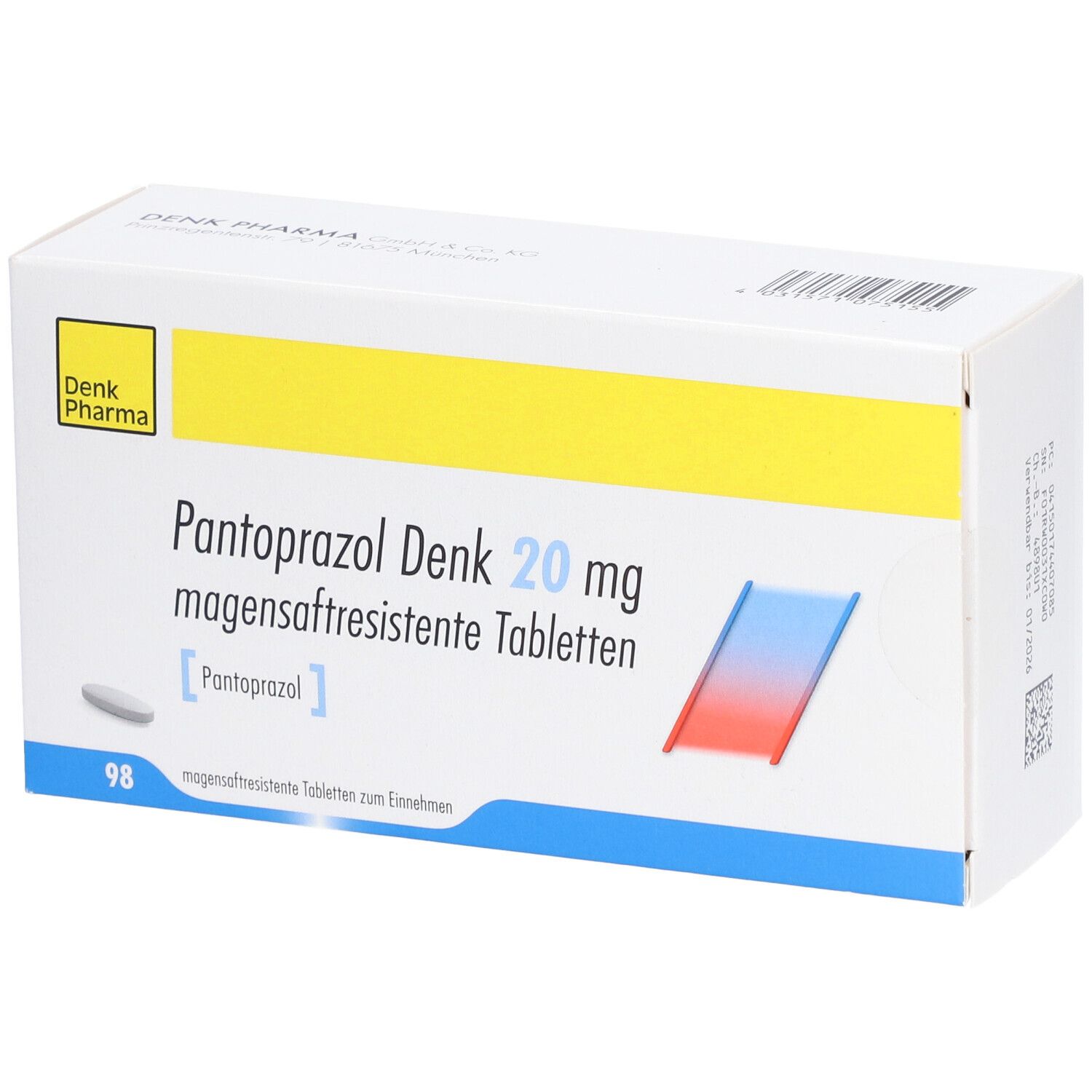 PANTOPRAZOL Denk 20 mg magensaftres.Tabletten