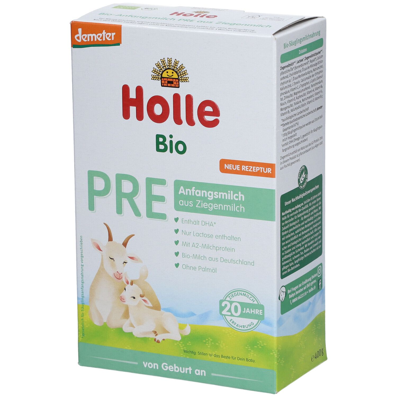 Holle Bio-Anfangsmilch PRE auf Ziegenmilchbasis thumbnail