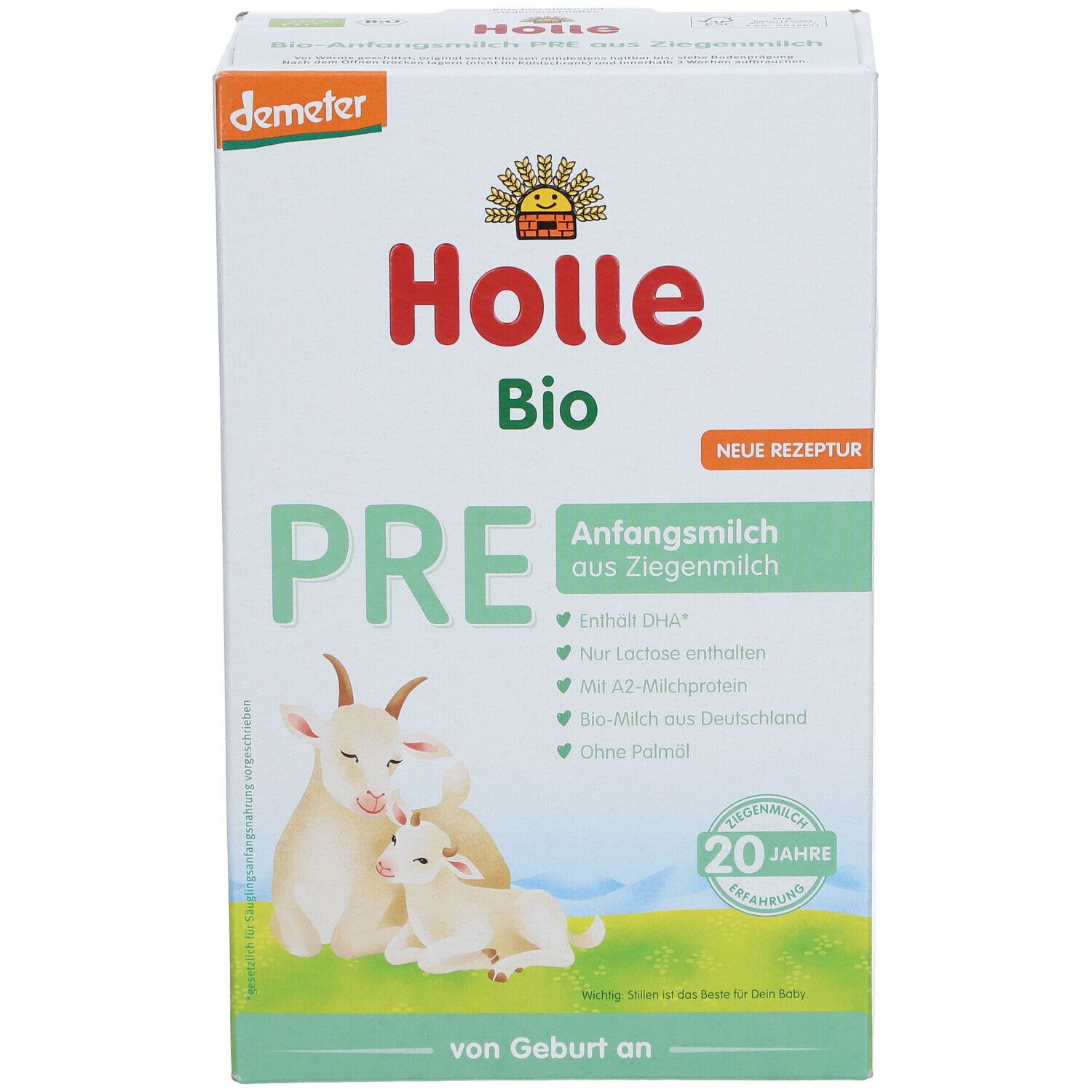 Holle Bio-Anfangsmilch PRE auf Ziegenmilchbasis
