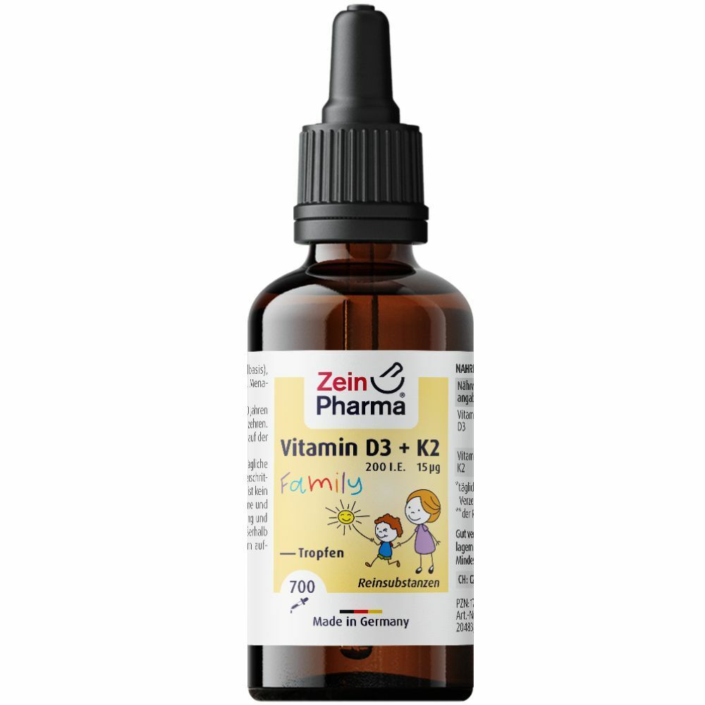 Vitamin D3 + K2 MK-7 all trans Family Tropf.zum Einnehmen